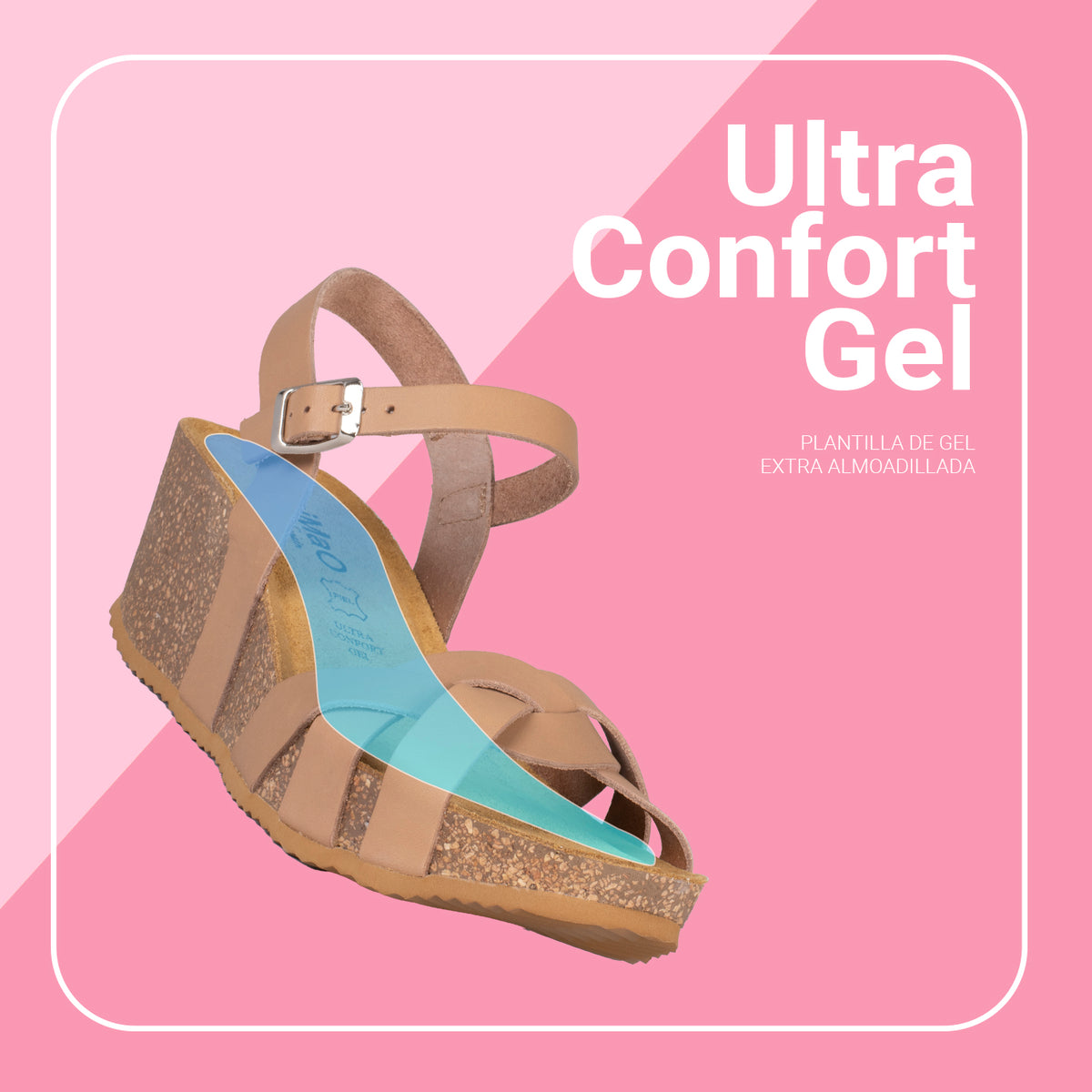 LIRIO - Cuña de mujer en color CAMEL