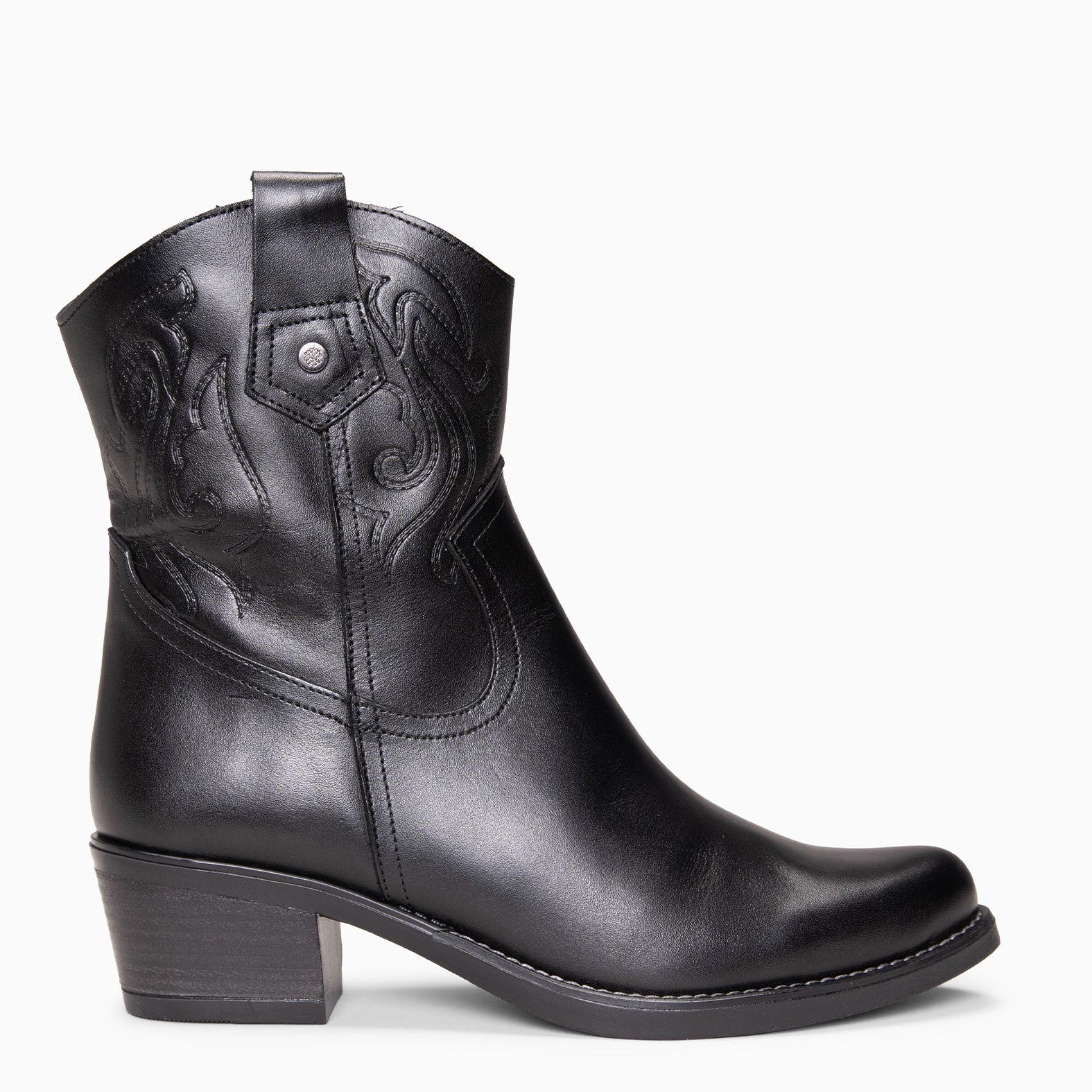 CYRUS - Botines cowboy NEGRO - miMaO ®