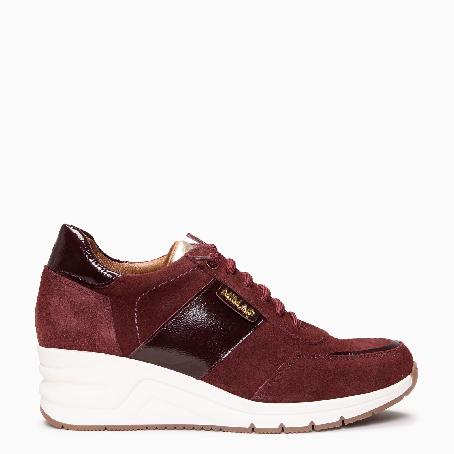 PAU - Zapatillas con cuña BURDEOS - miMaO ®