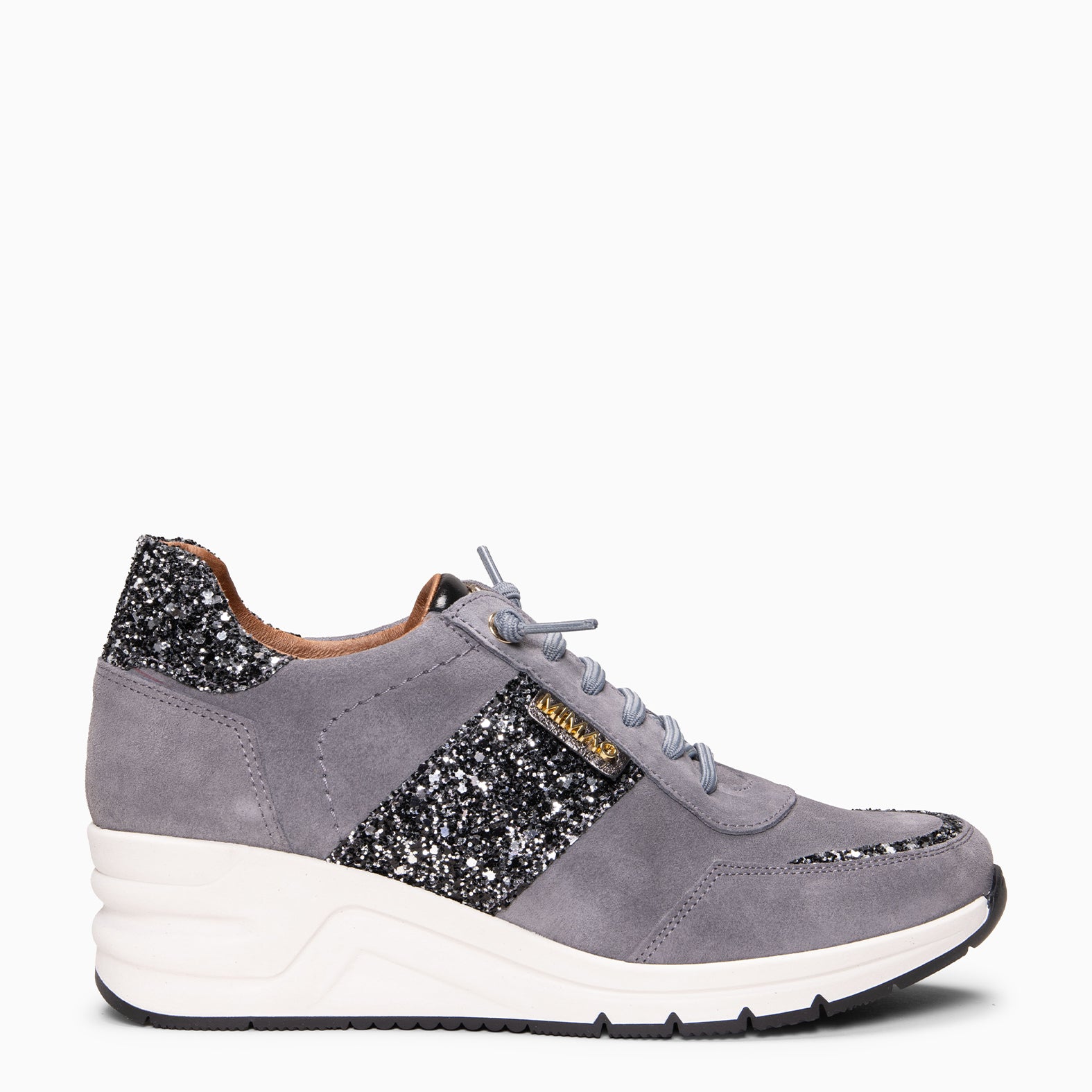PAU - Zapatillas con cuña GRIS - miMaO ®