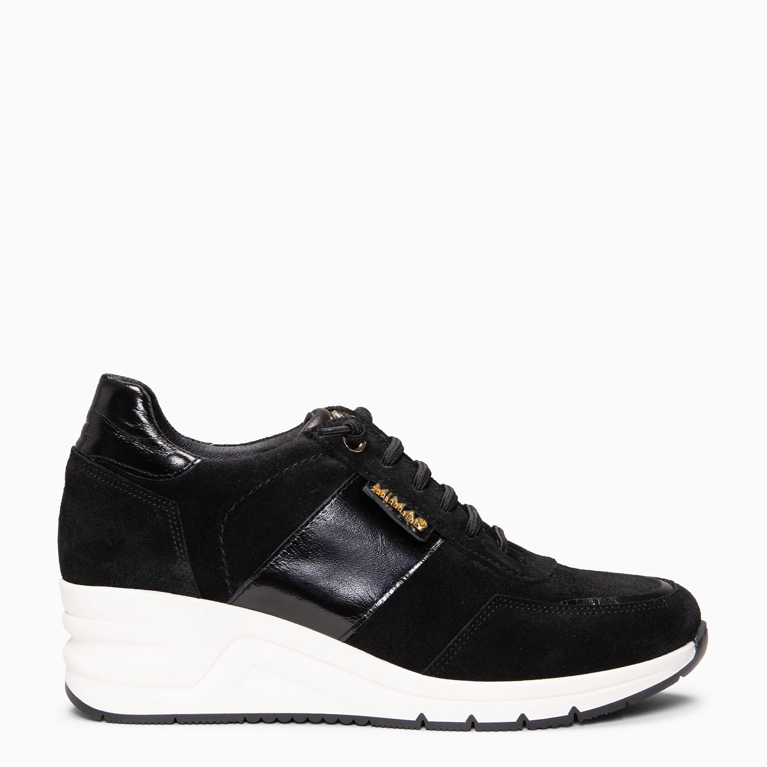 PAU - Zapatillas con cuña NEGRO - miMaO ®
