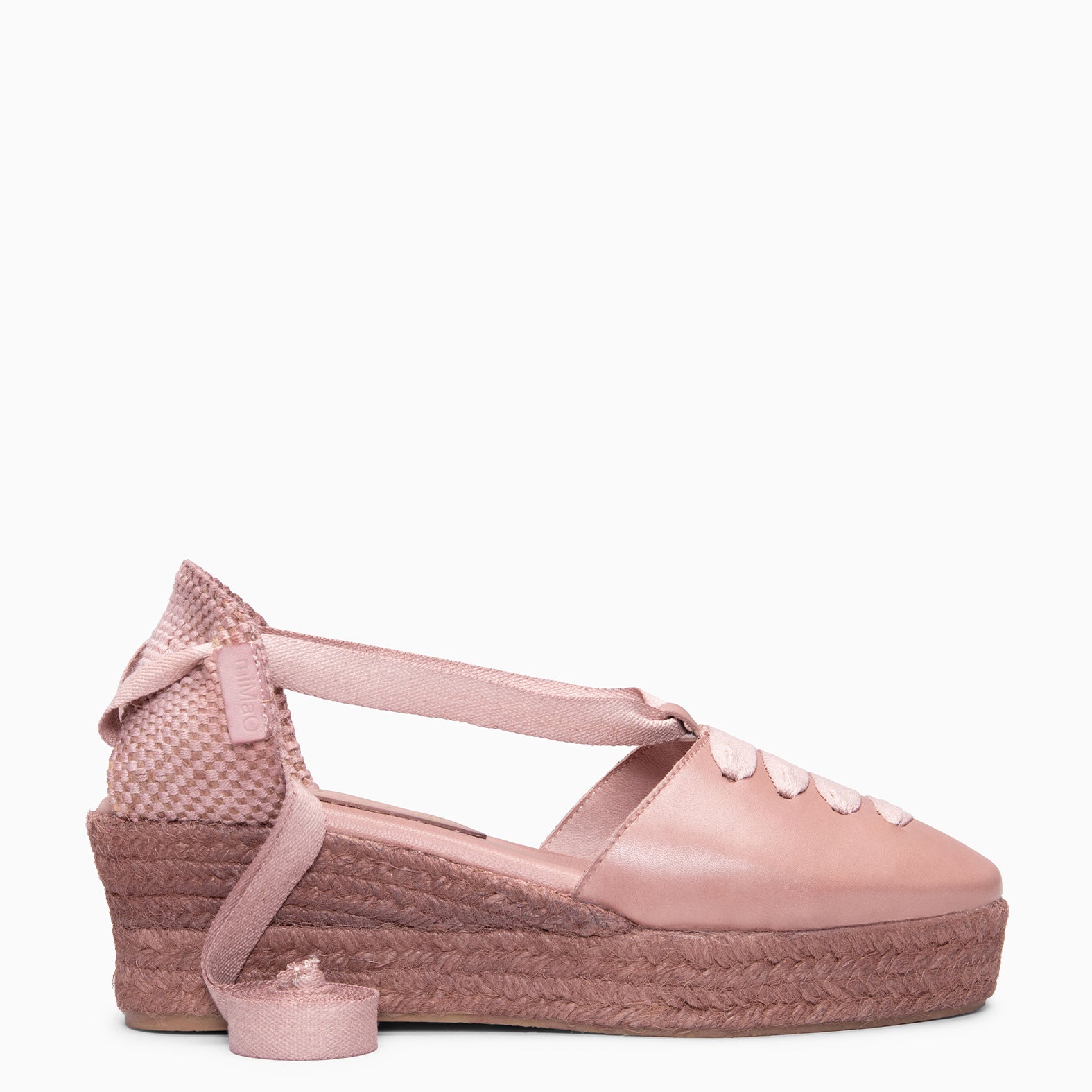 NOJA - Cuñas de esparto con tintado natural ROSA