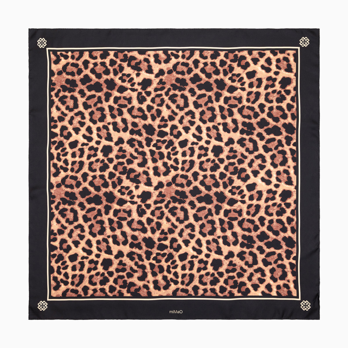 CARRÉ KENYA - Foulard 100% soie à motif animal print
