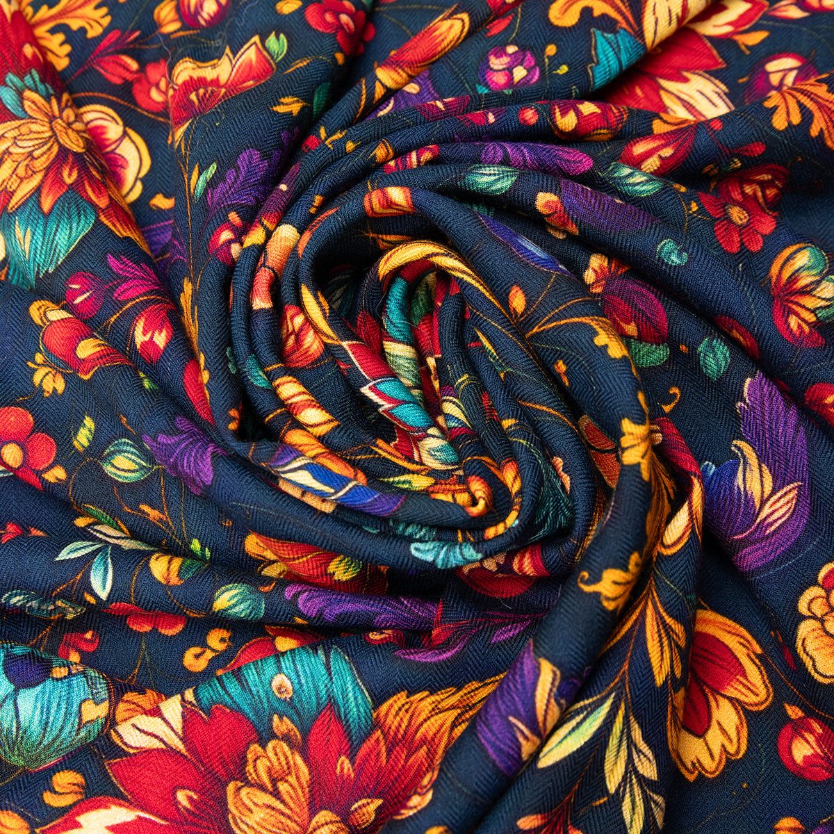 PAÑUELO PARAISO - Pañuelo de lana con estampado floral