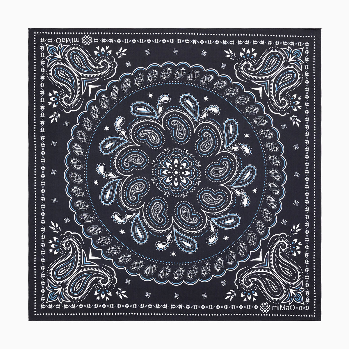 MANDALA SJAAL - Sjaal van 100% wol met een bloemenprint