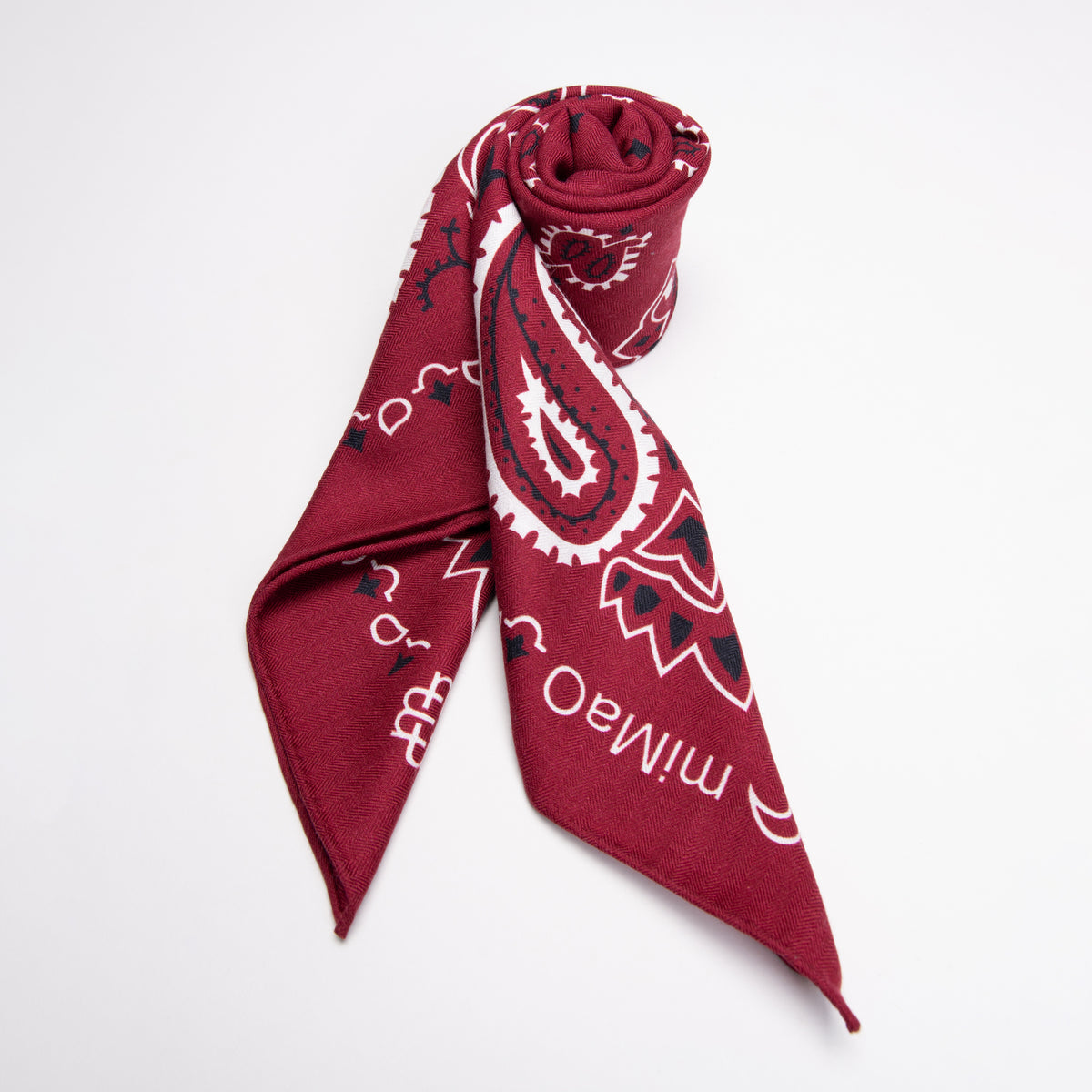PAÑUELO VERAGUAS - Pañuelo de lana y seda en estampado rojo