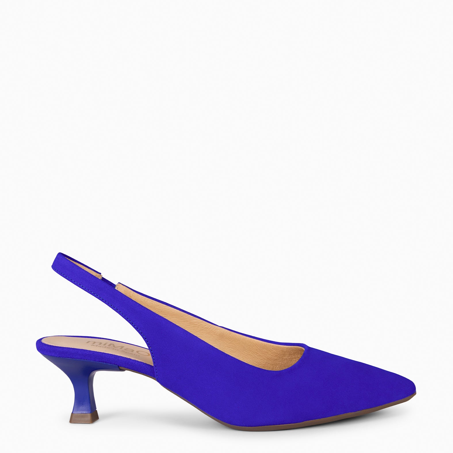 KITTEN DESTALONADO – Zapatos de Tacón acampanado AZUL ELECTRICO - miMaO ®
