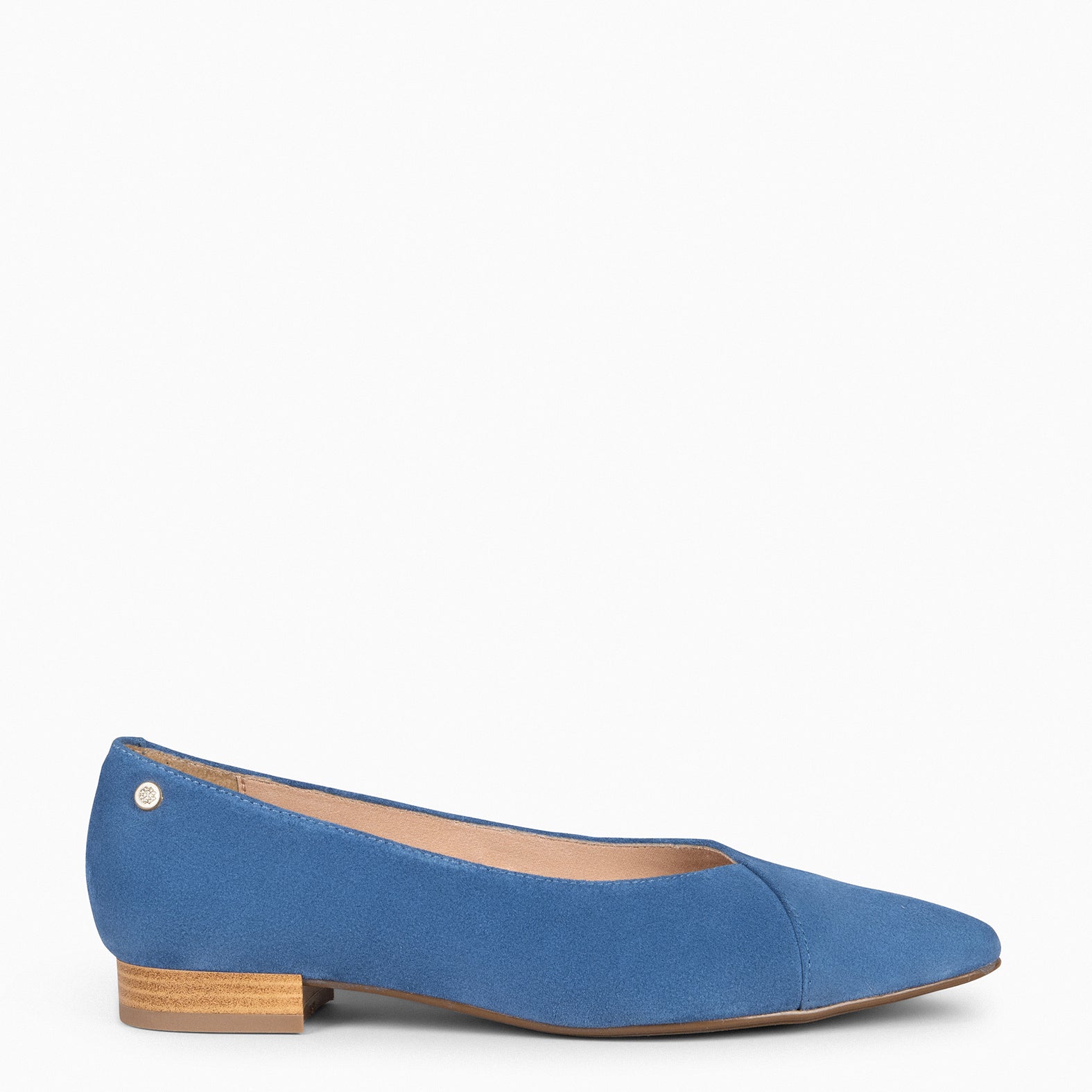 MARIE - Zapatos de tacón Bajo de punta fina AZUL - miMaO ®