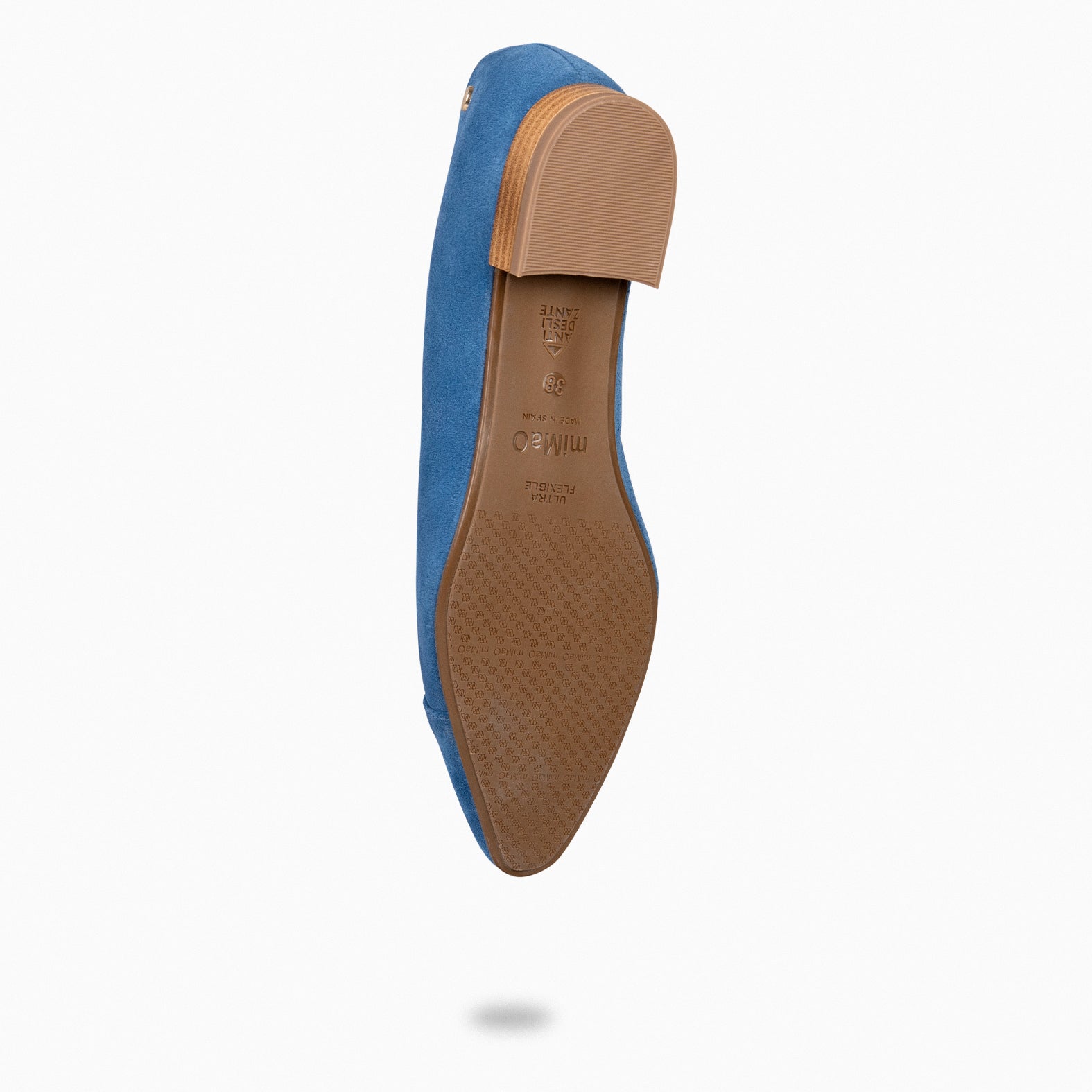 MARIE - Zapatos de tacón Bajo de punta fina AZUL - miMaO ®