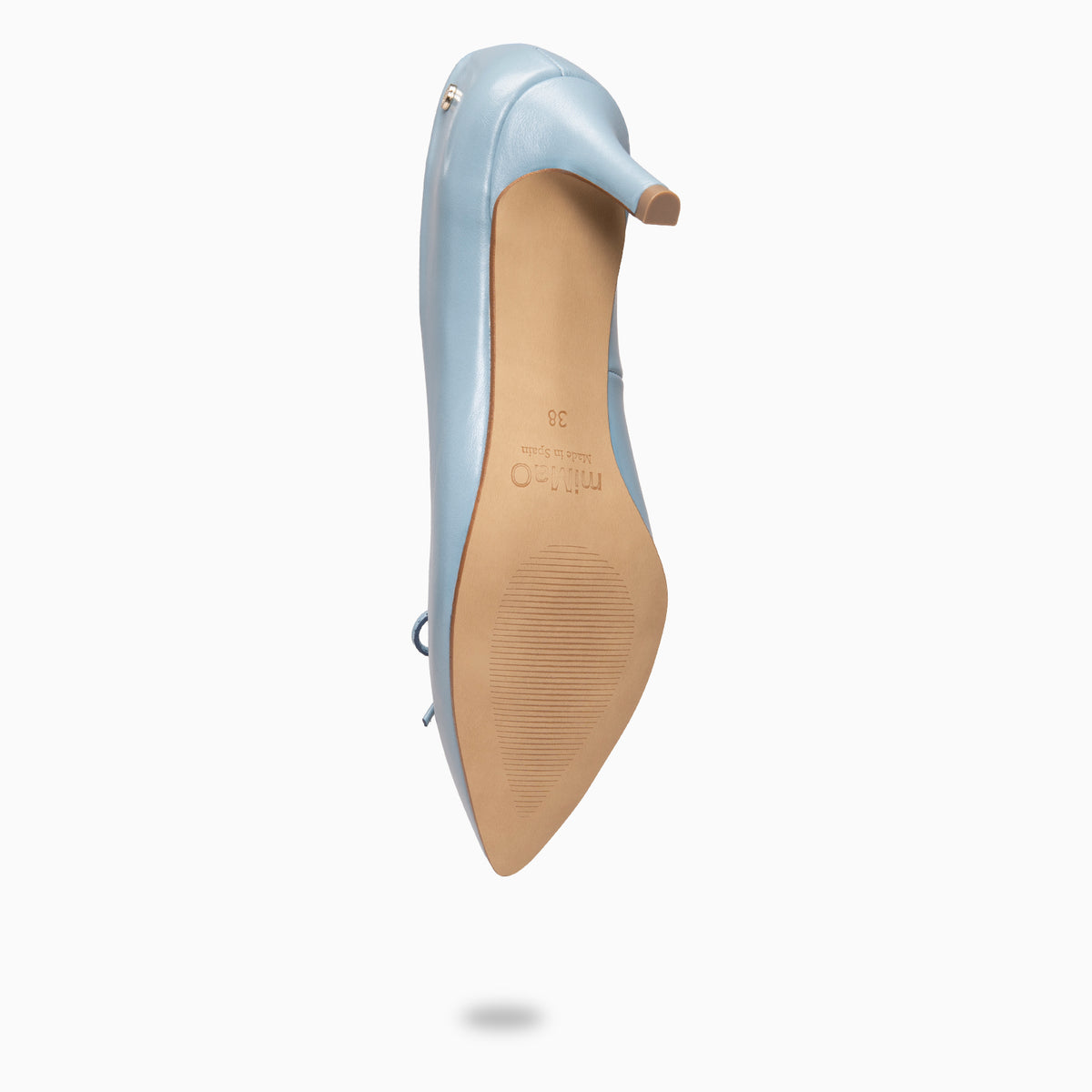 MONI - Zapatos de salón de tacón fino con lazo AZUL