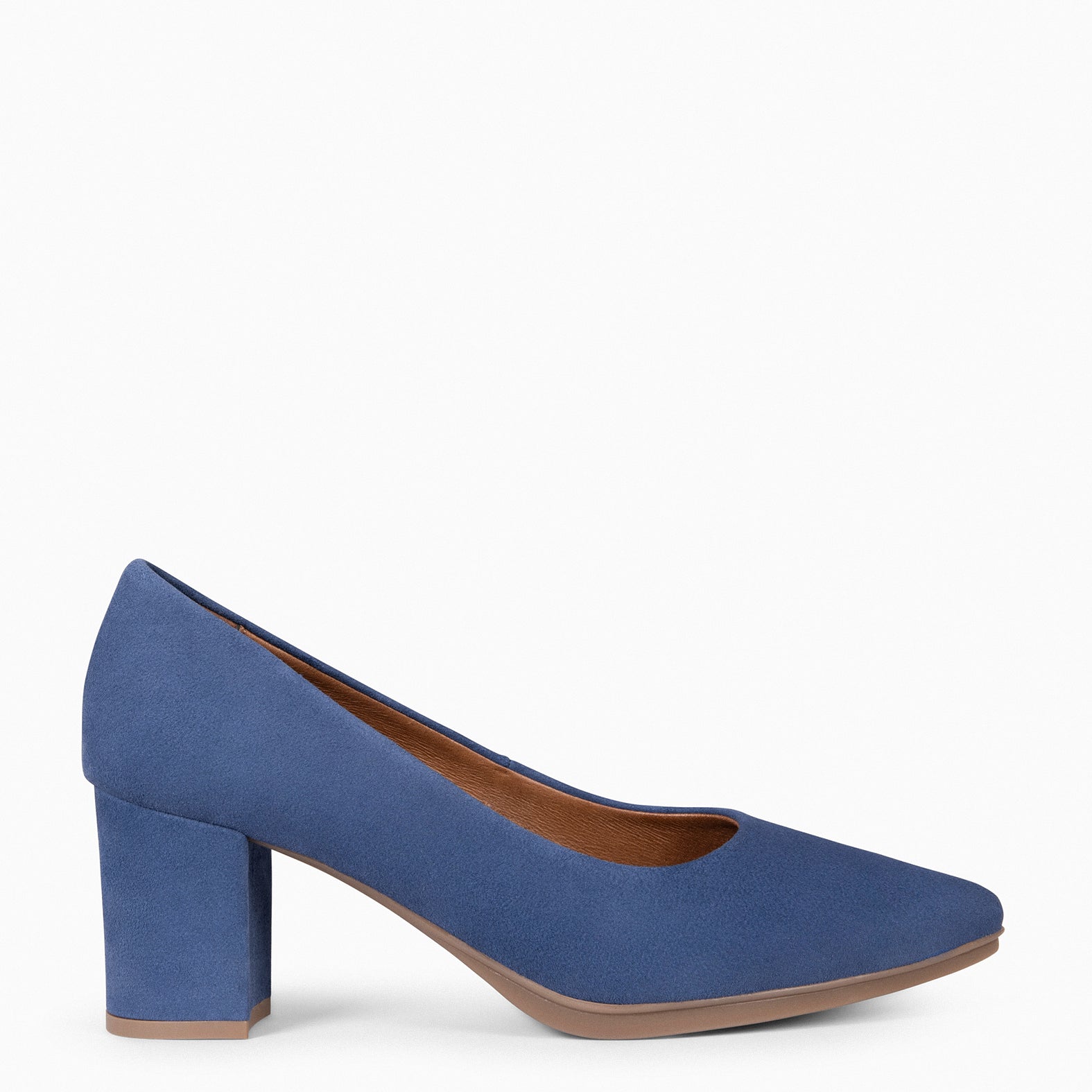 URBAN S - Zapatos de tacón medio en ante AZUL - miMaO ®