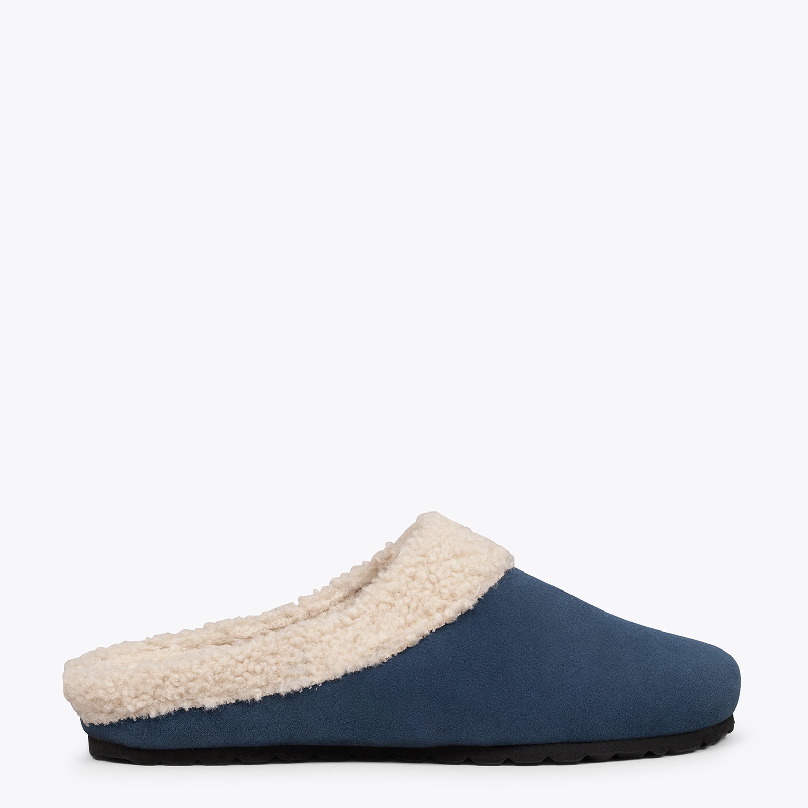 DREAM HOME Zapatillas con borreguito para hombre AZULES
