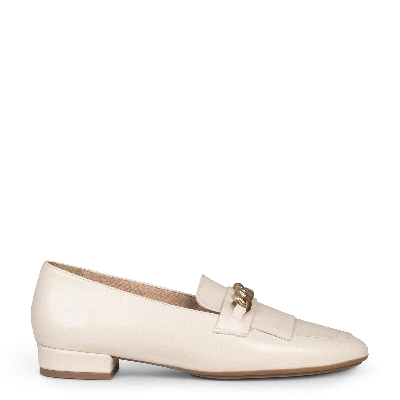 CHAIN - Mocasines elegantes de mujer BEIGE