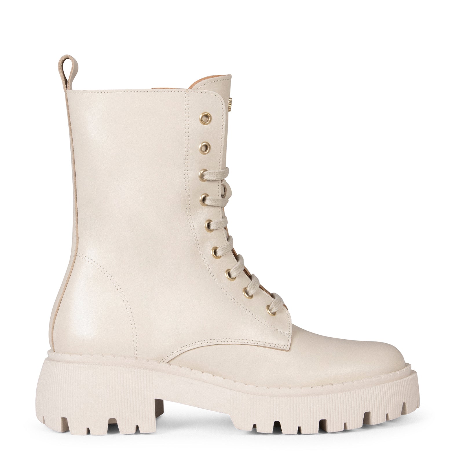 HALEN - Botas militares plataforma track BEIGE - miMaO ®