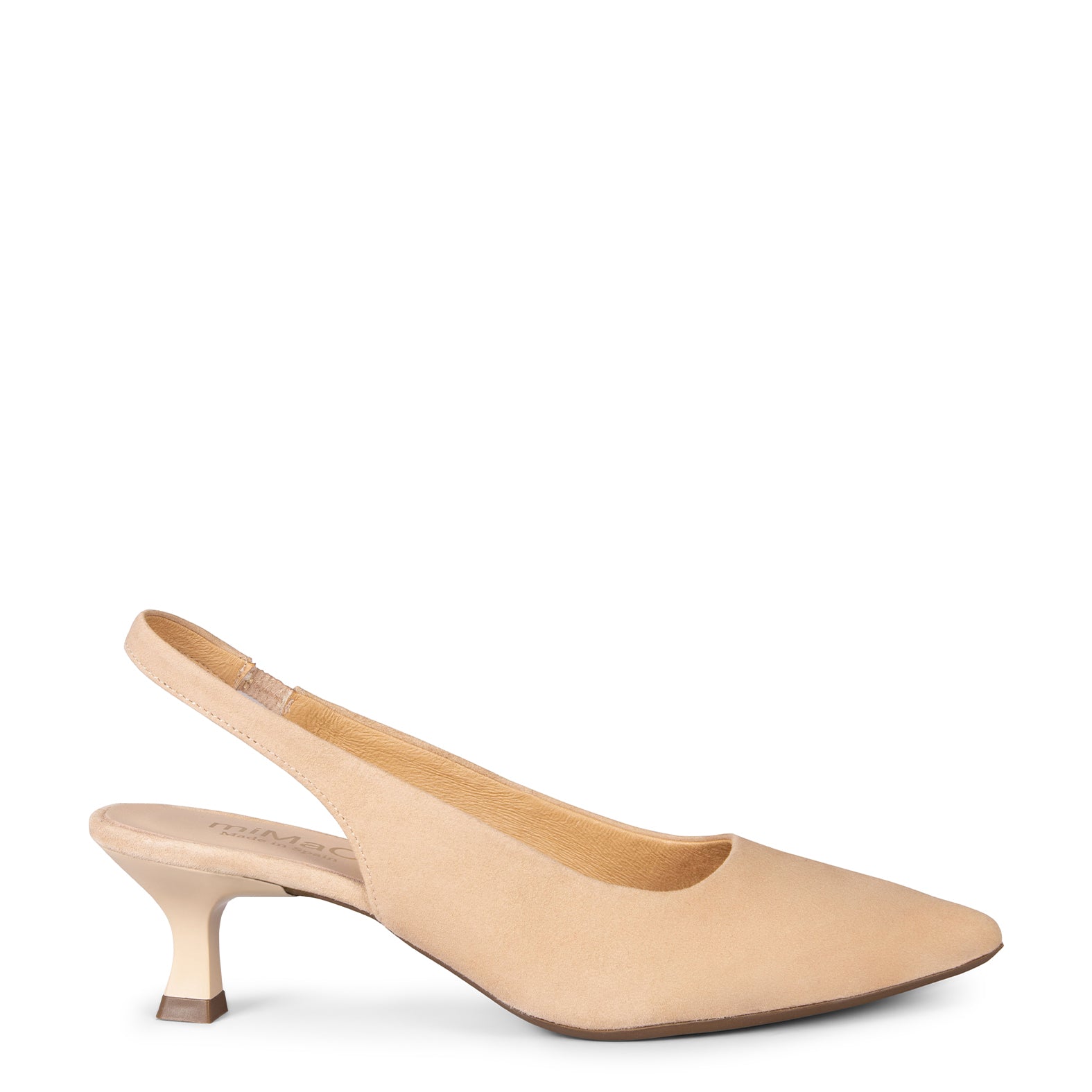 KITTEN DESTALONADO – Zapatos de Tacón acampanado BEIGE - miMaO ®