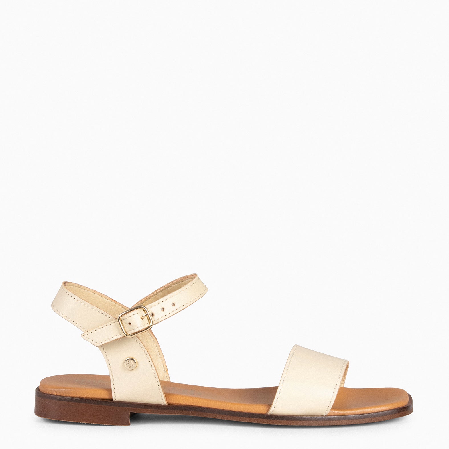 SANTORINI - Sandalias planas BEIGE