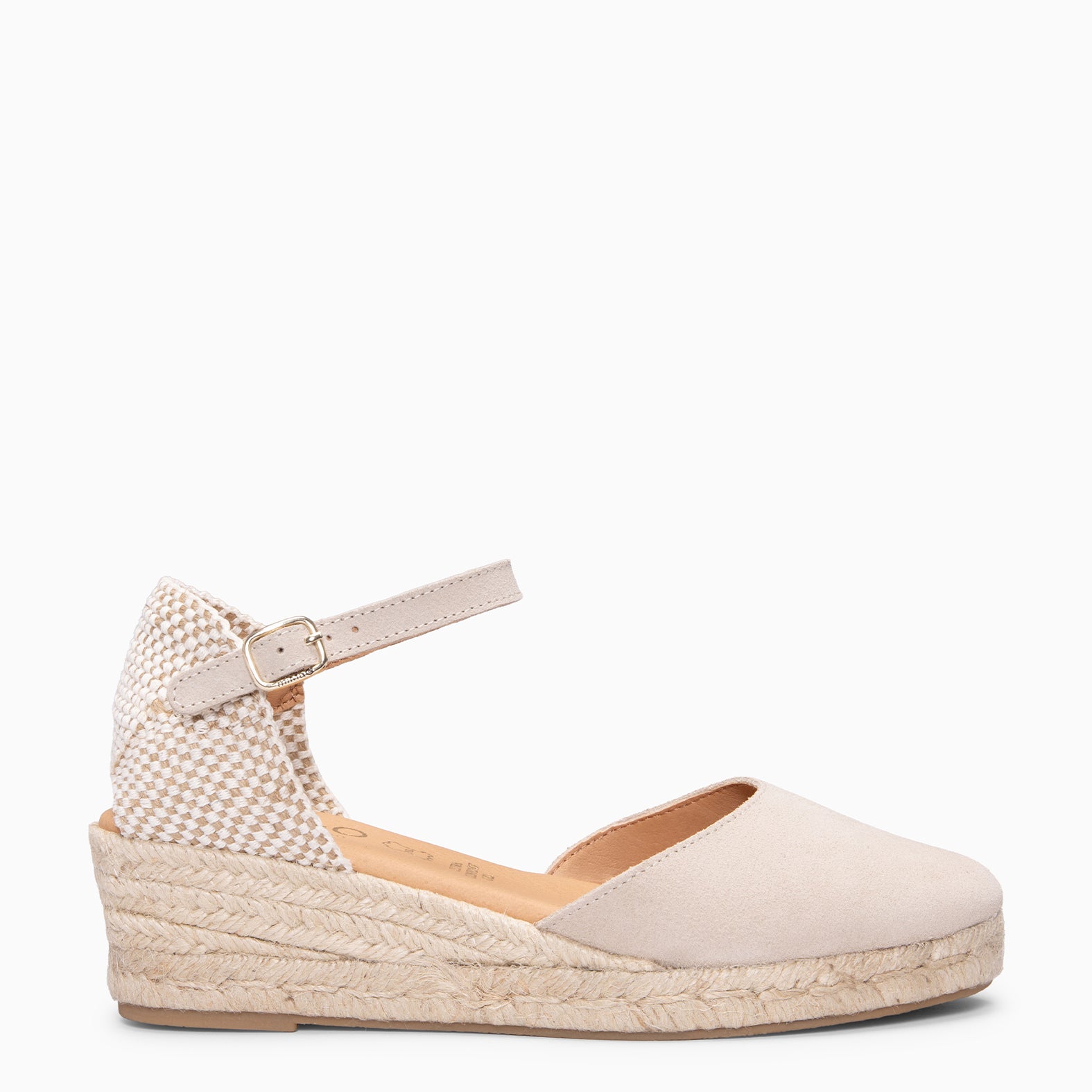 FORNELLS - Cuñas bajas de Esparto BEIGE