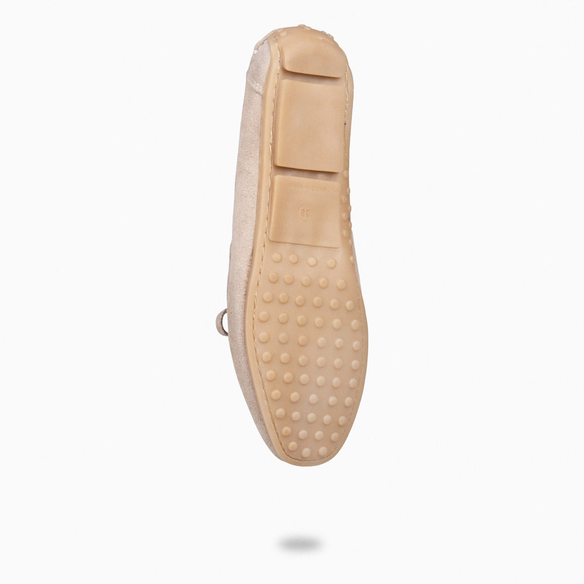 LAZO - Mocasines planos de mujer con plantilla extraíble BEIGE