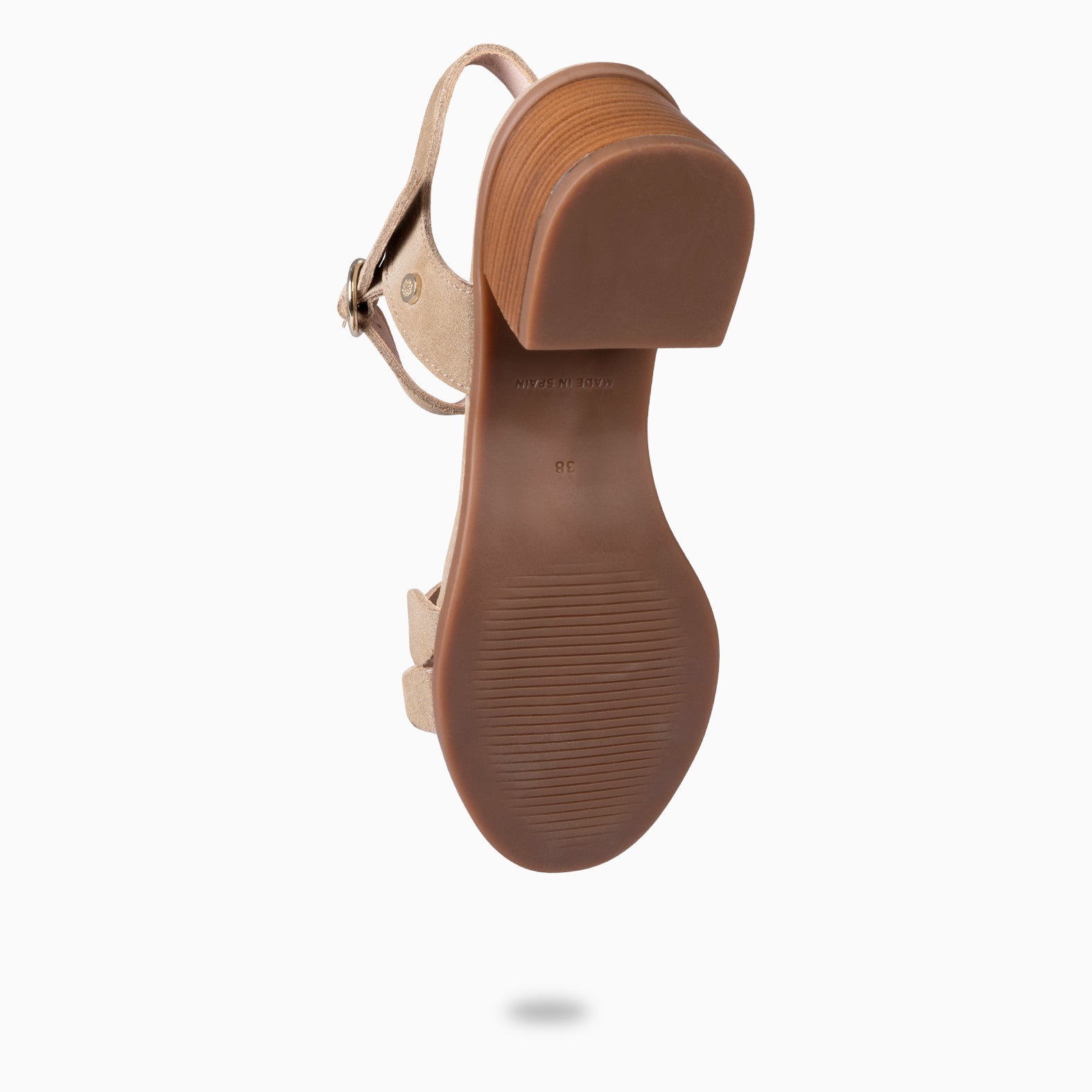 LETY - BEIGE LOW-HEELED SANDAL