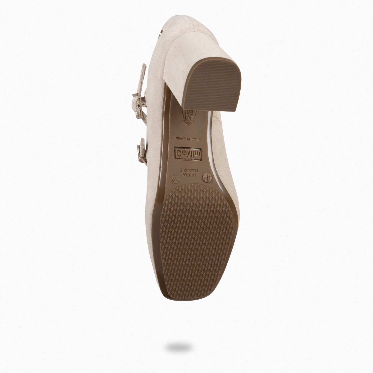 FEBRIS - Zapatos de serraje con pulsera BEIGE - miMaO ®