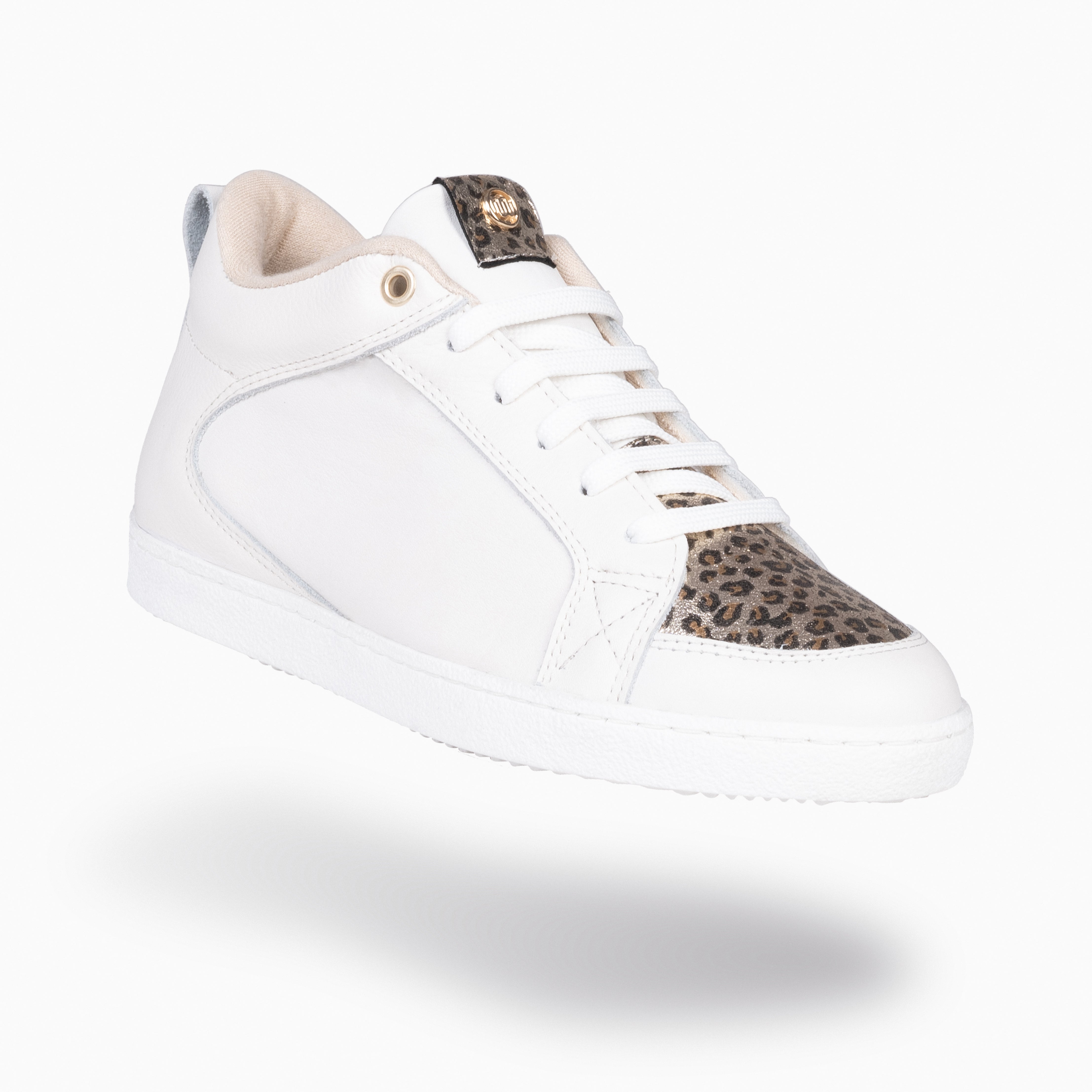 FRENCHY - Sneakers cuña interior mujer BLANCO y LEOPARDO - miMaO ®