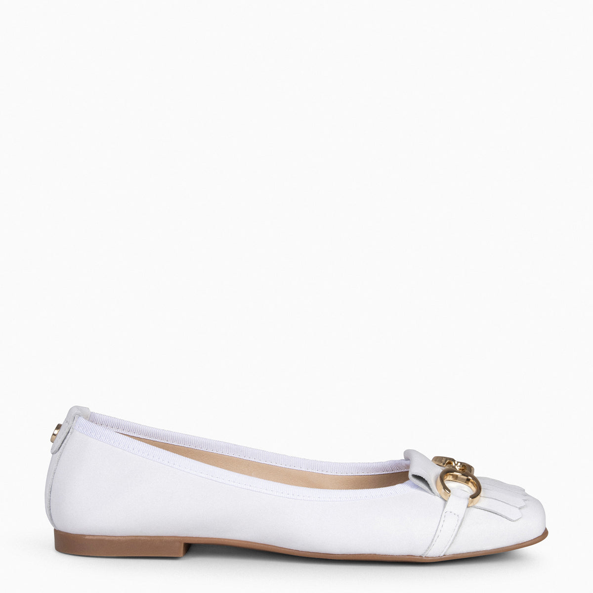 ZOY - Manoletina con puntera cuadrada BLANCO - miMaO ®