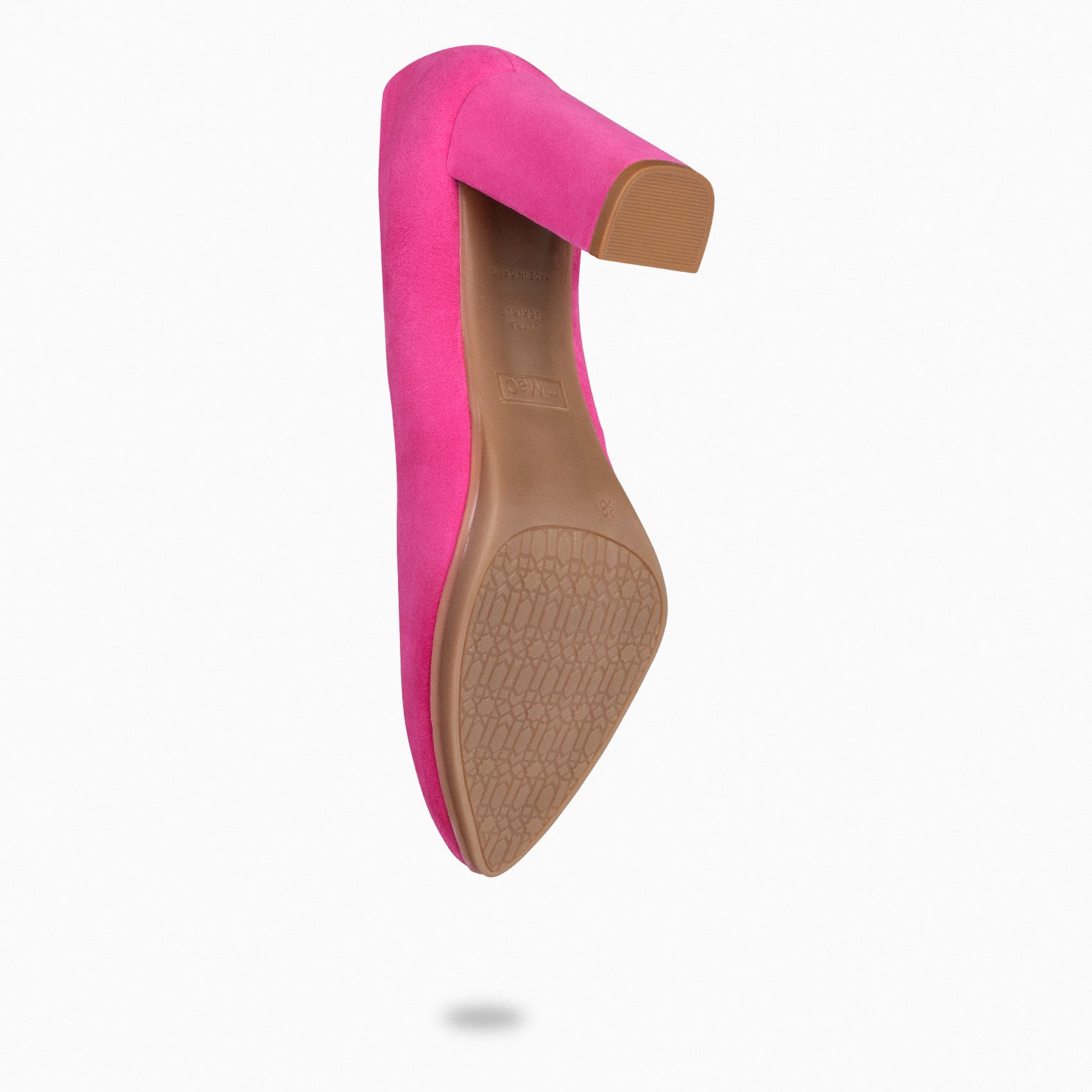 URBAN – Zapatos de tacón alto de ante FUCSIA - miMaO ®