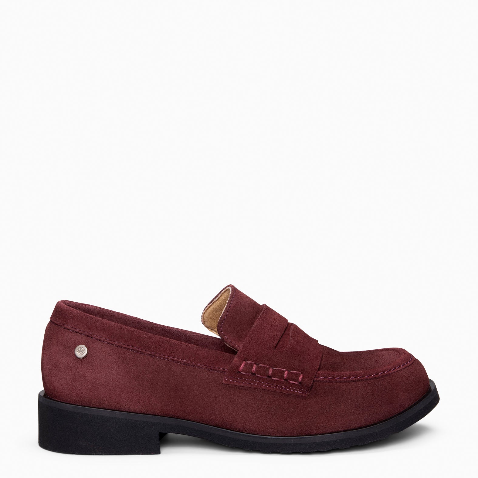 HARVARD - Mocasines planos de piel BURDEOS - miMaO ®