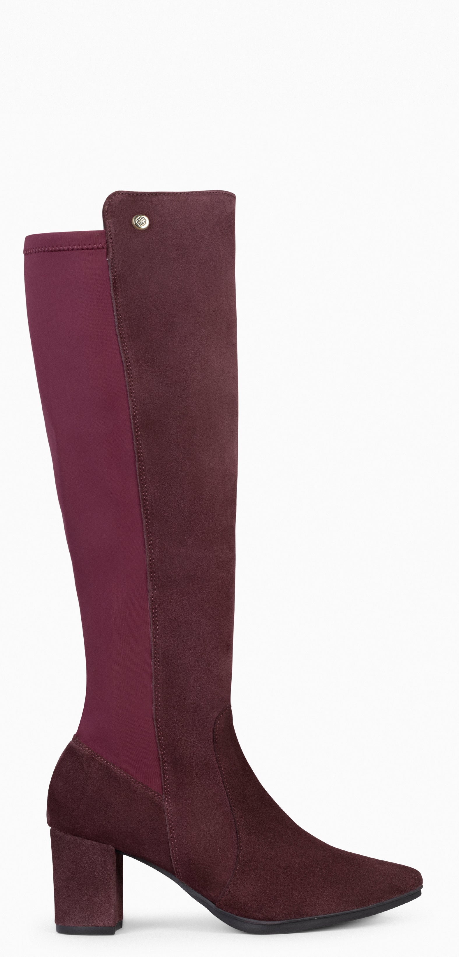 SUNSET – Botas con Tacón con elástico BURDEOS - miMaO ®