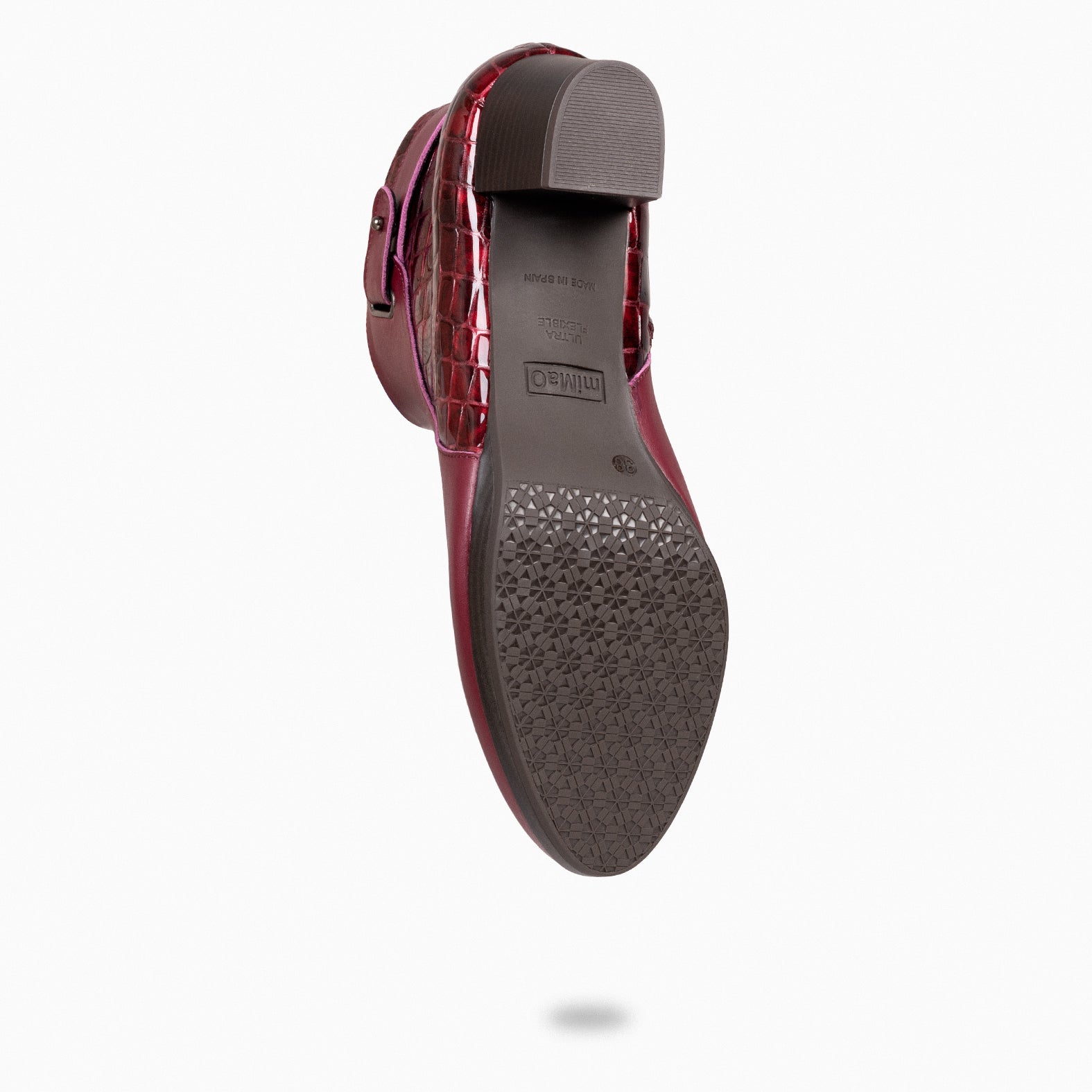 LENA – BURGUNDY Rounded Booties
