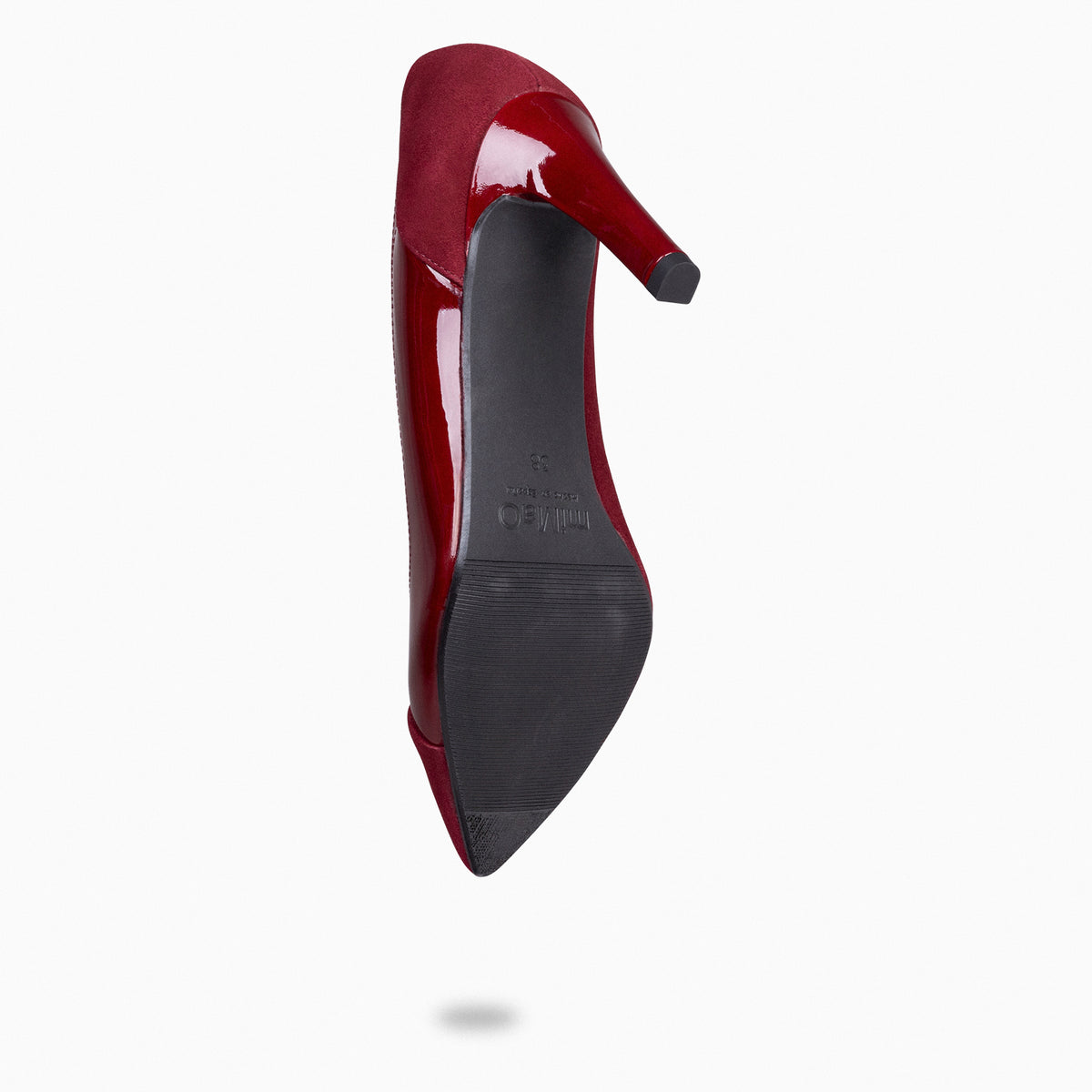 GLAM – Zapatos elegantes de tacón alto BURDEOS CHAROL