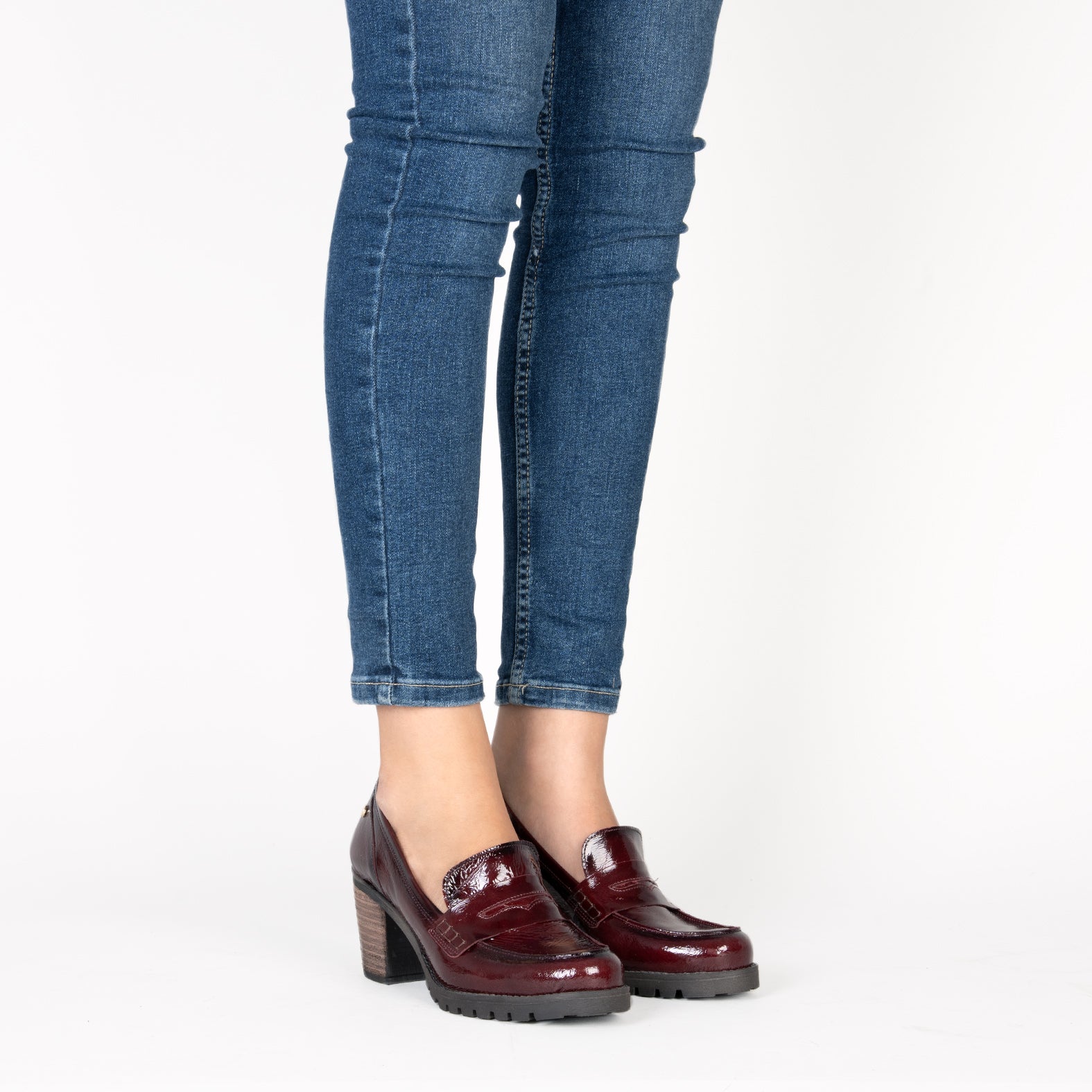 TREND S - Mocasines con tacón BURDEOS - miMaO ®