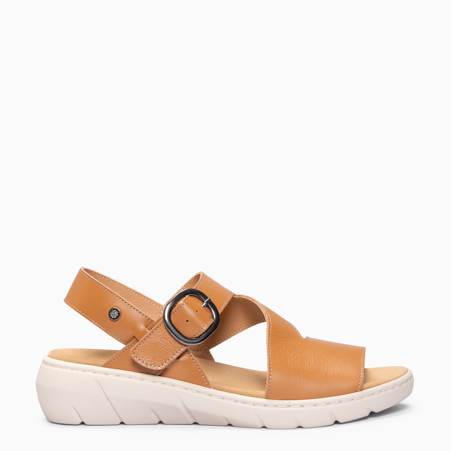 NATURA - Sandalias con plantilla Extraíble CAMEL