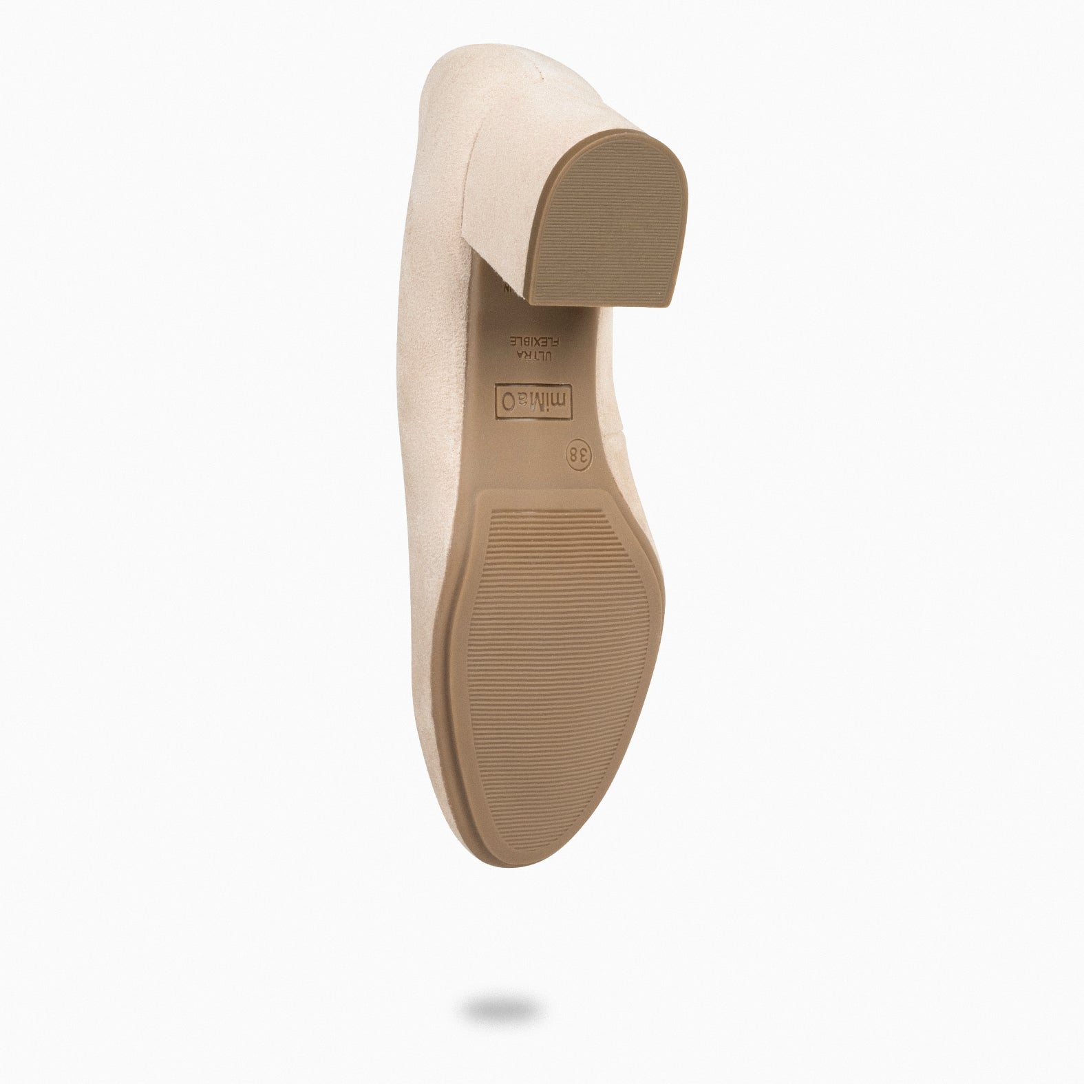 URBAN REDONDO - Zapatos de tacón bajo de ante BEIGE - miMaO ®