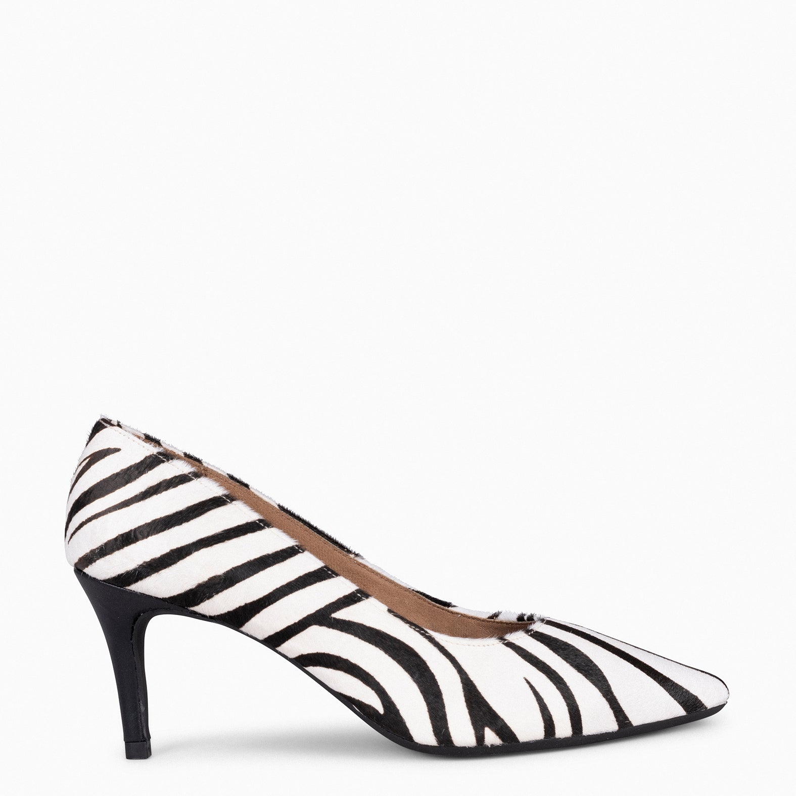 STILETTO WILD - Zapatos de tacón de aguja con animal print CEBRA BLANCO