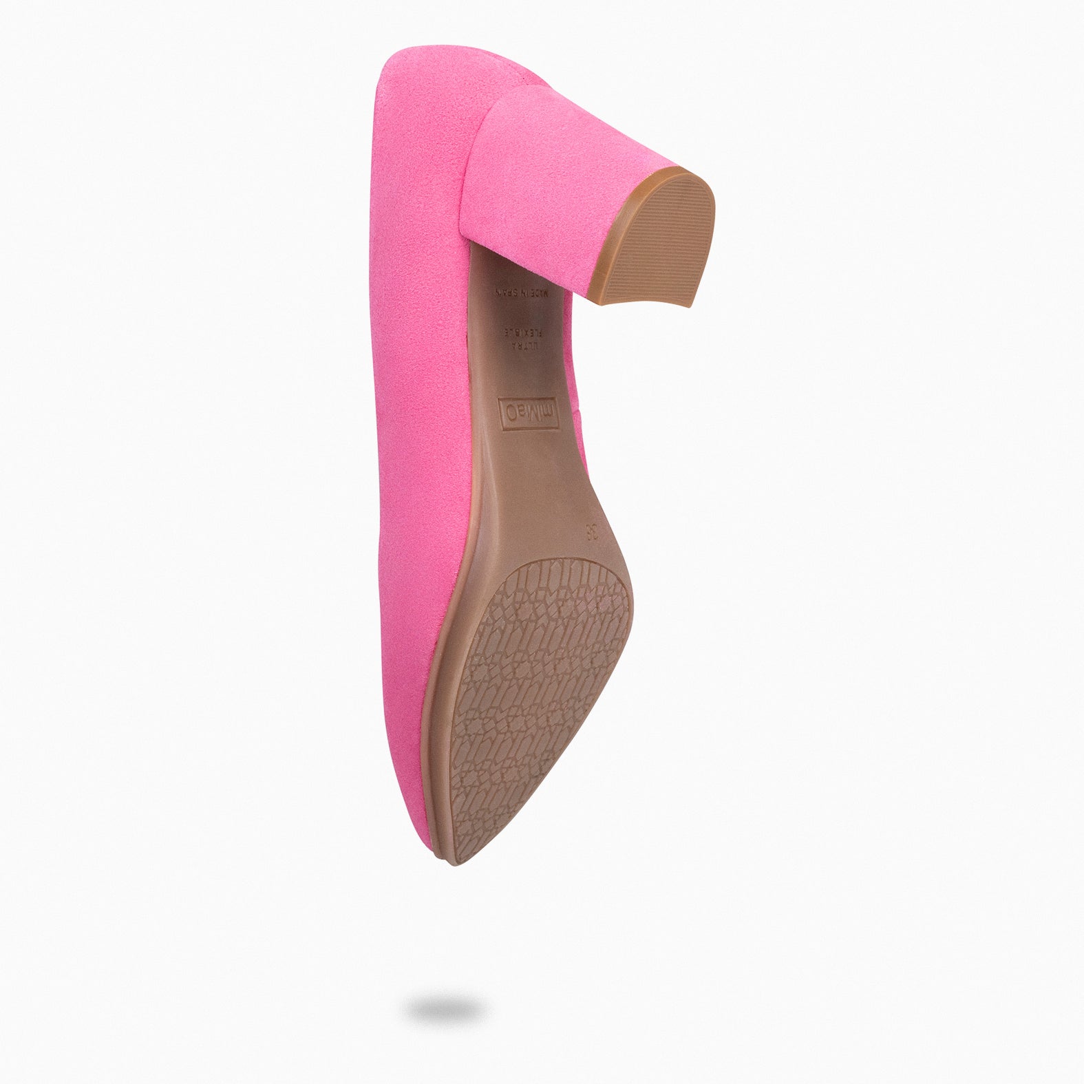 URBAN S - Zapatos de tacón medio en ante ROSA