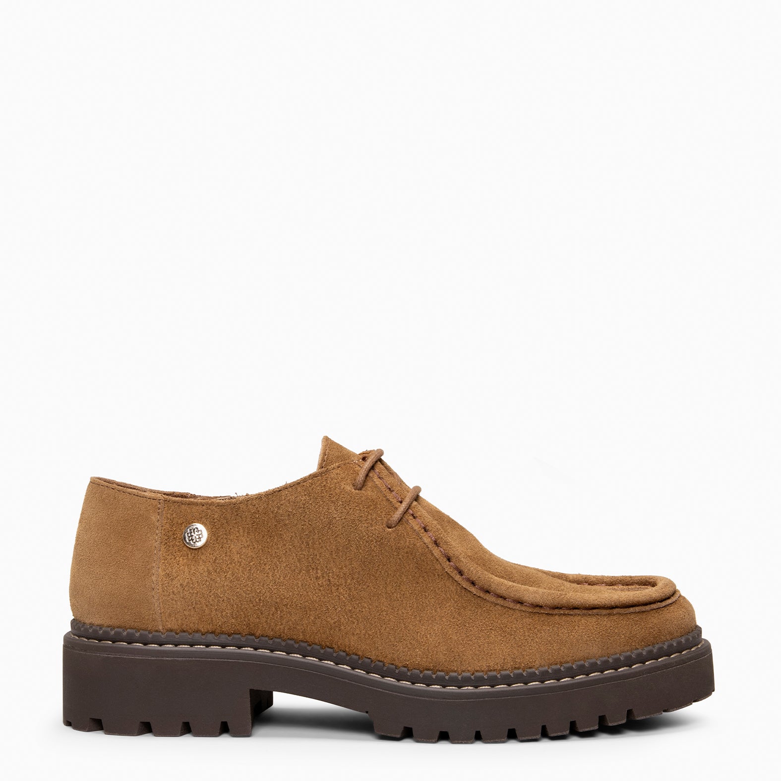 YALE – Mocasin con suela track con cordones CUERO - miMaO ®