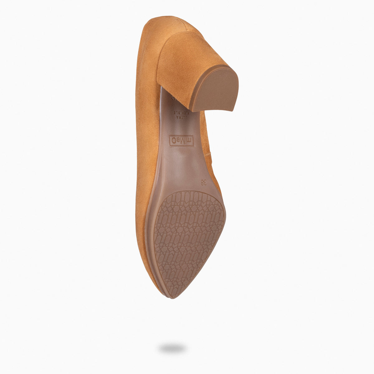 URBAN S - Zapatos de tacón medio de ante MARRÓN