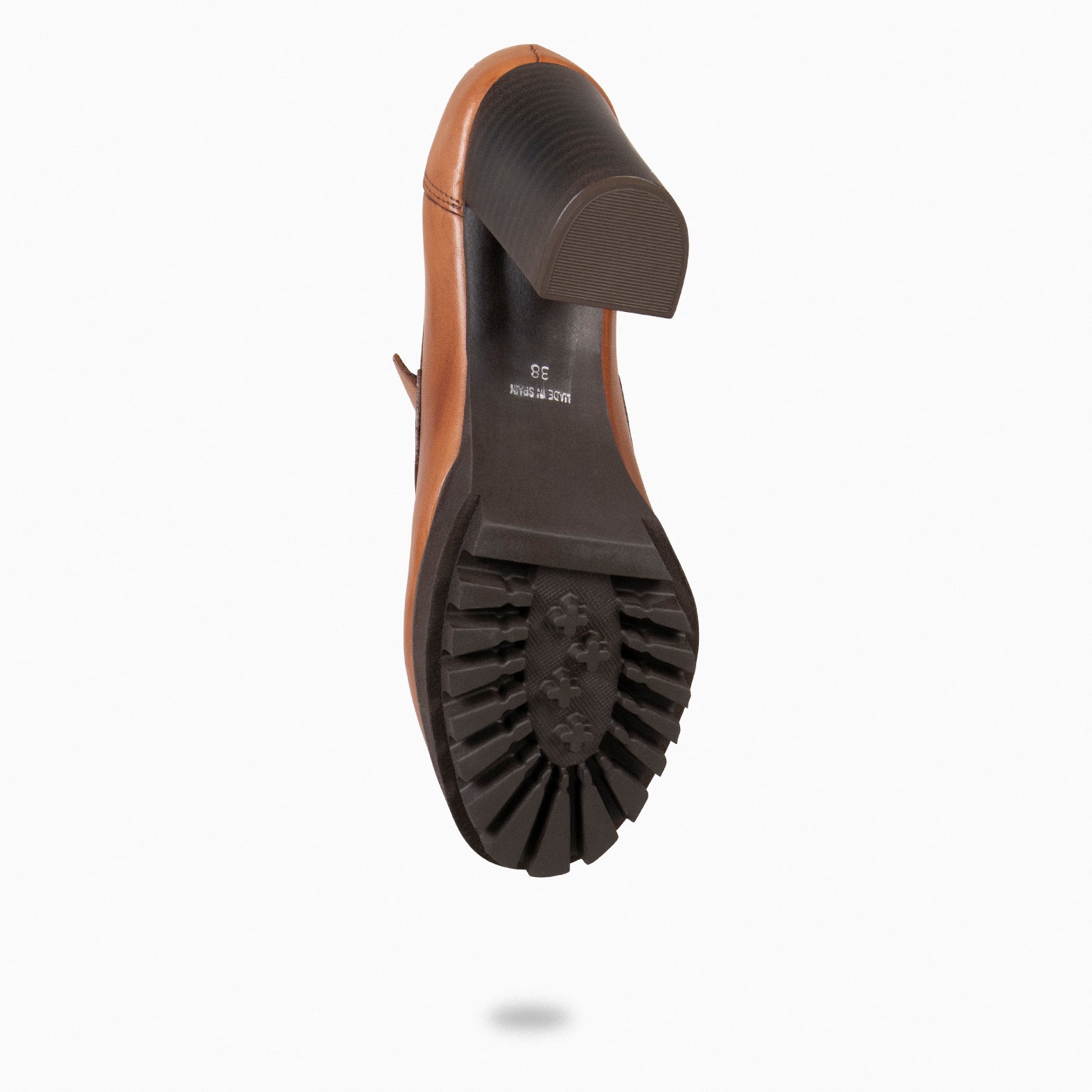 TREND - Mocasín con tacón y plataforma CAMEL - miMaO ®