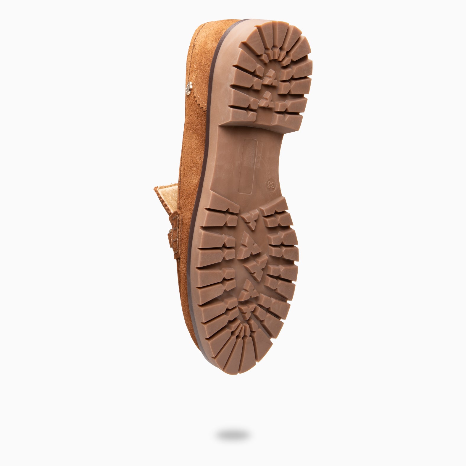 TREVILLA - Mocasín con aplique metálico CAMEL - miMaO ®