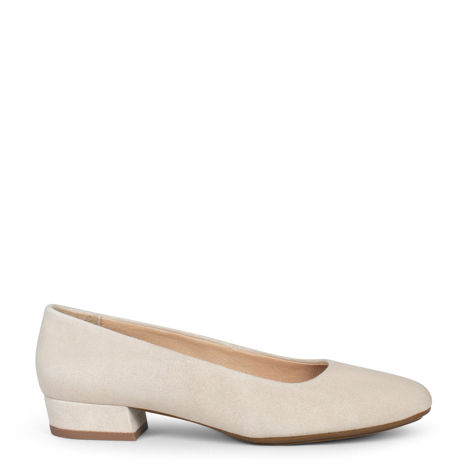 URBAN XS - Zapatos de tacón bajo de ante HUESO - miMaO ®