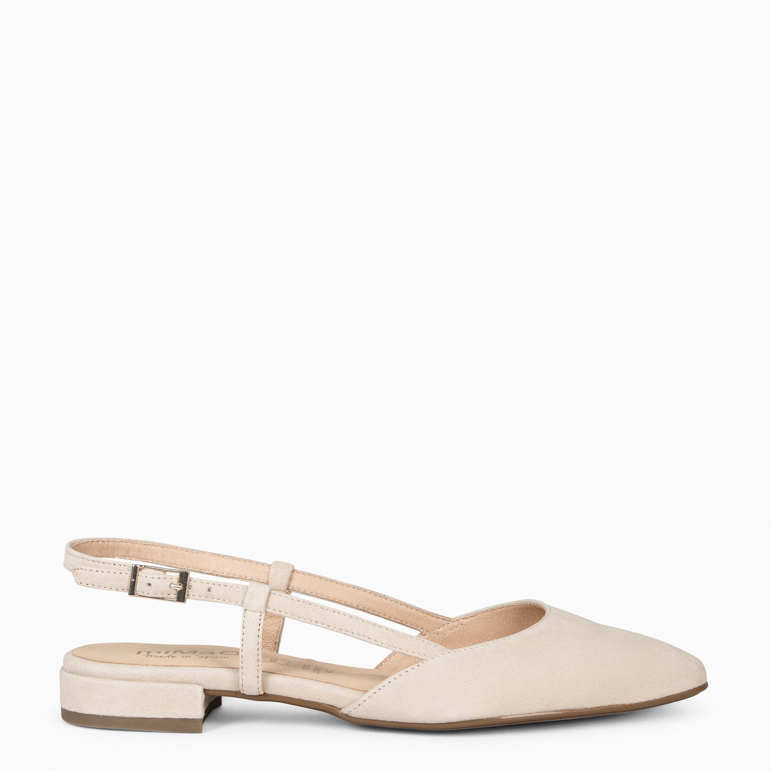 BRUNCH – Zapatos Planos Destalonados BEIGE - miMaO ®