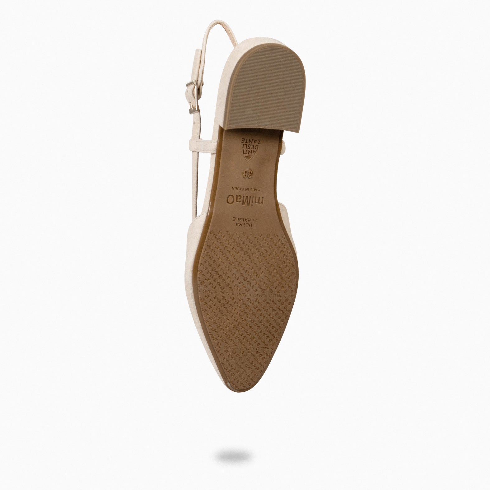 BRUNCH – Zapatos Planos Destalonados BEIGE - miMaO ®