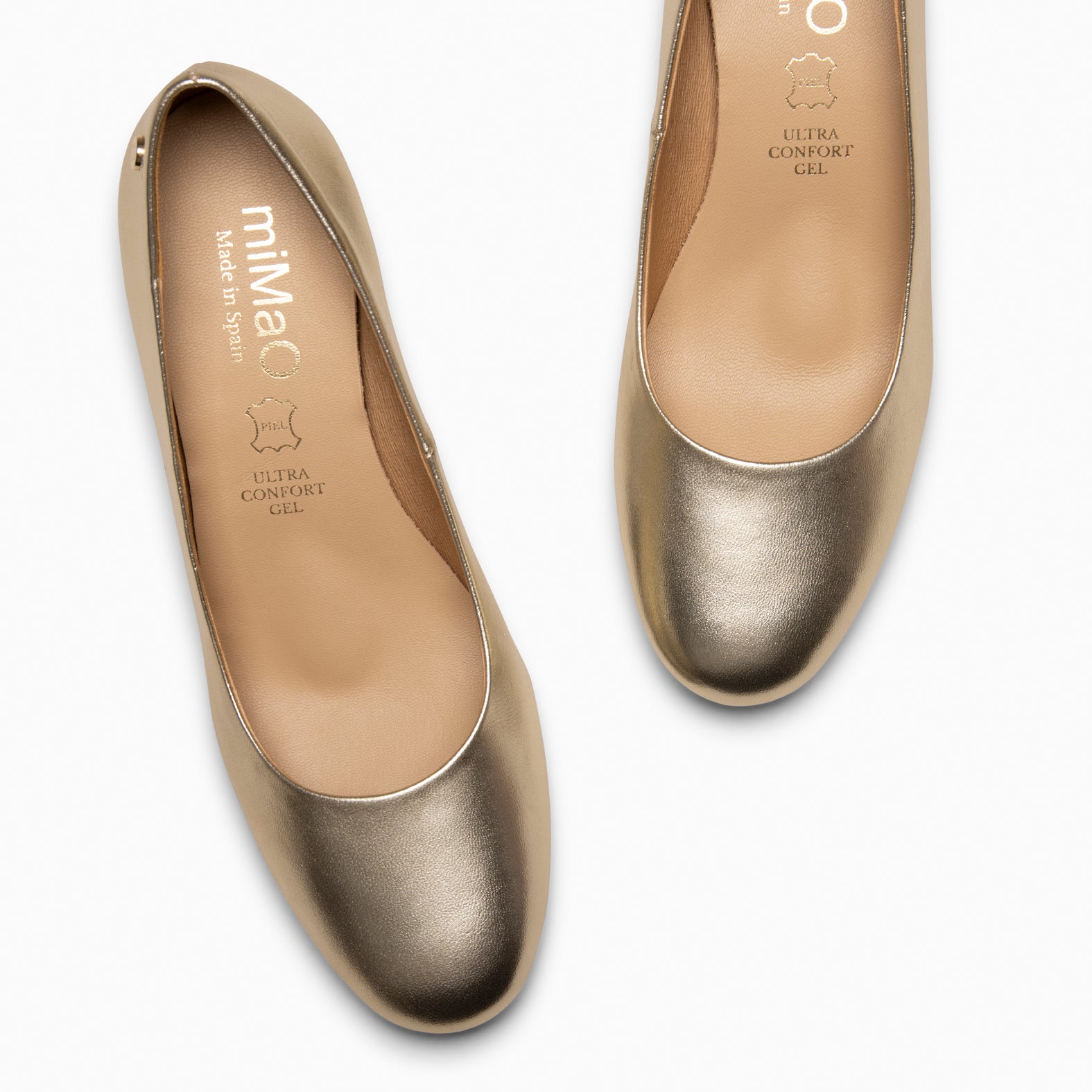 GRAN URBAN REDONDO – Zapatos de tacón medio de ante PLATINO - miMaO ®