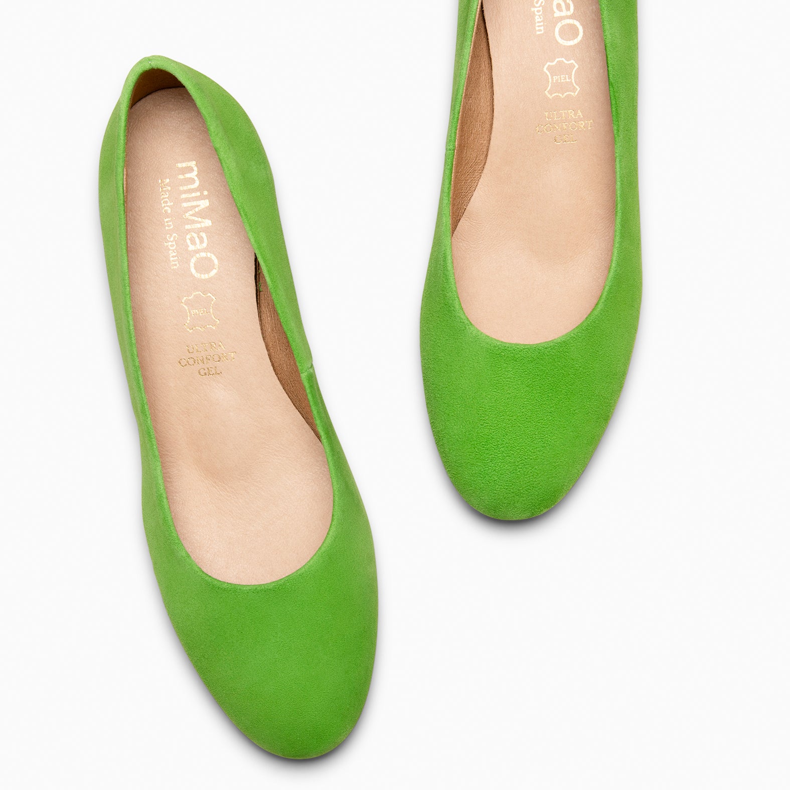 URBAN REDONDO - Zapatos de tacón bajo de ante VERDE - miMaO ®