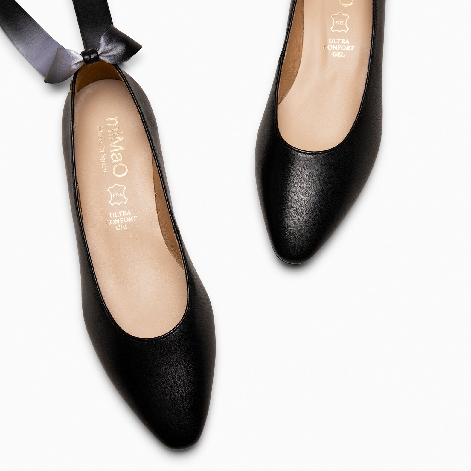 AURORA – Merceditas elegantes con lazo NEGRO - miMaO ®