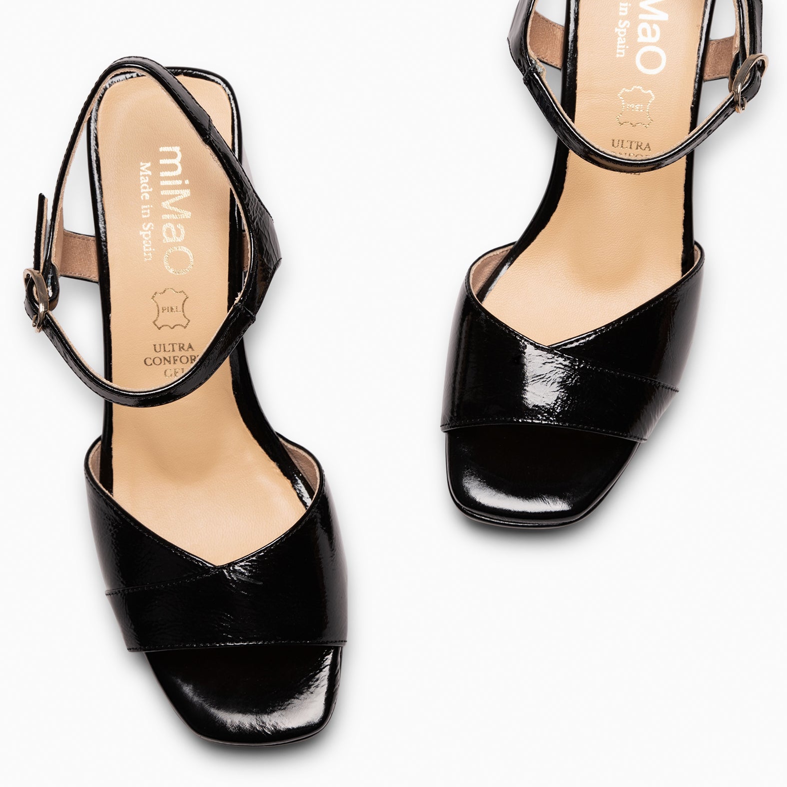 MICHELLE - ZAPATOS DE MUJER DE TACÓN ANCHO NEGRO - miMaO ®