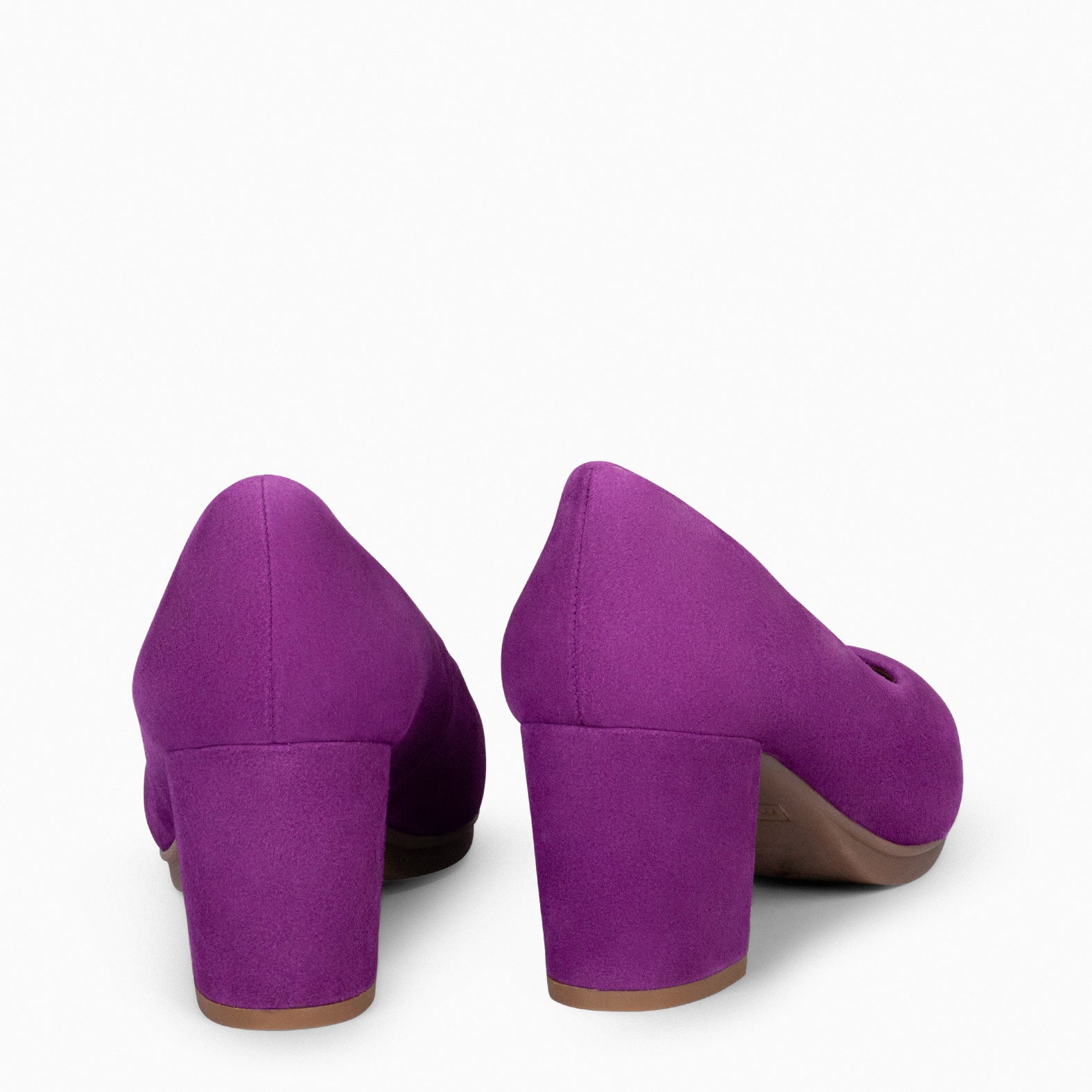 URBAN S - Zapatos de tacón medio de ante en VIOLETA - miMaO ®