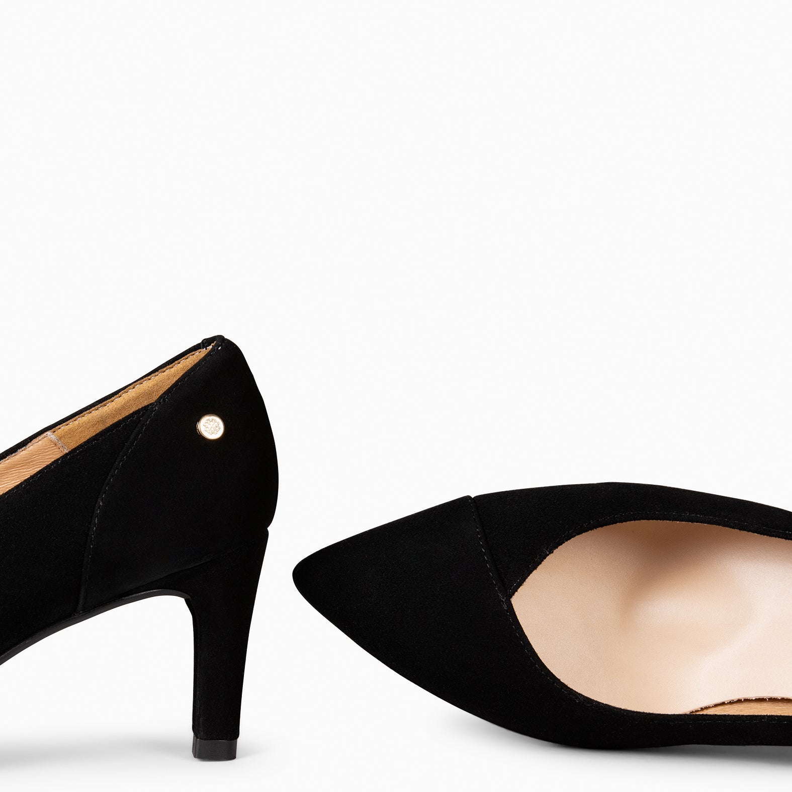 GLAM S - Zapatos de salón de tacón bajo NEGRO - miMaO ®
