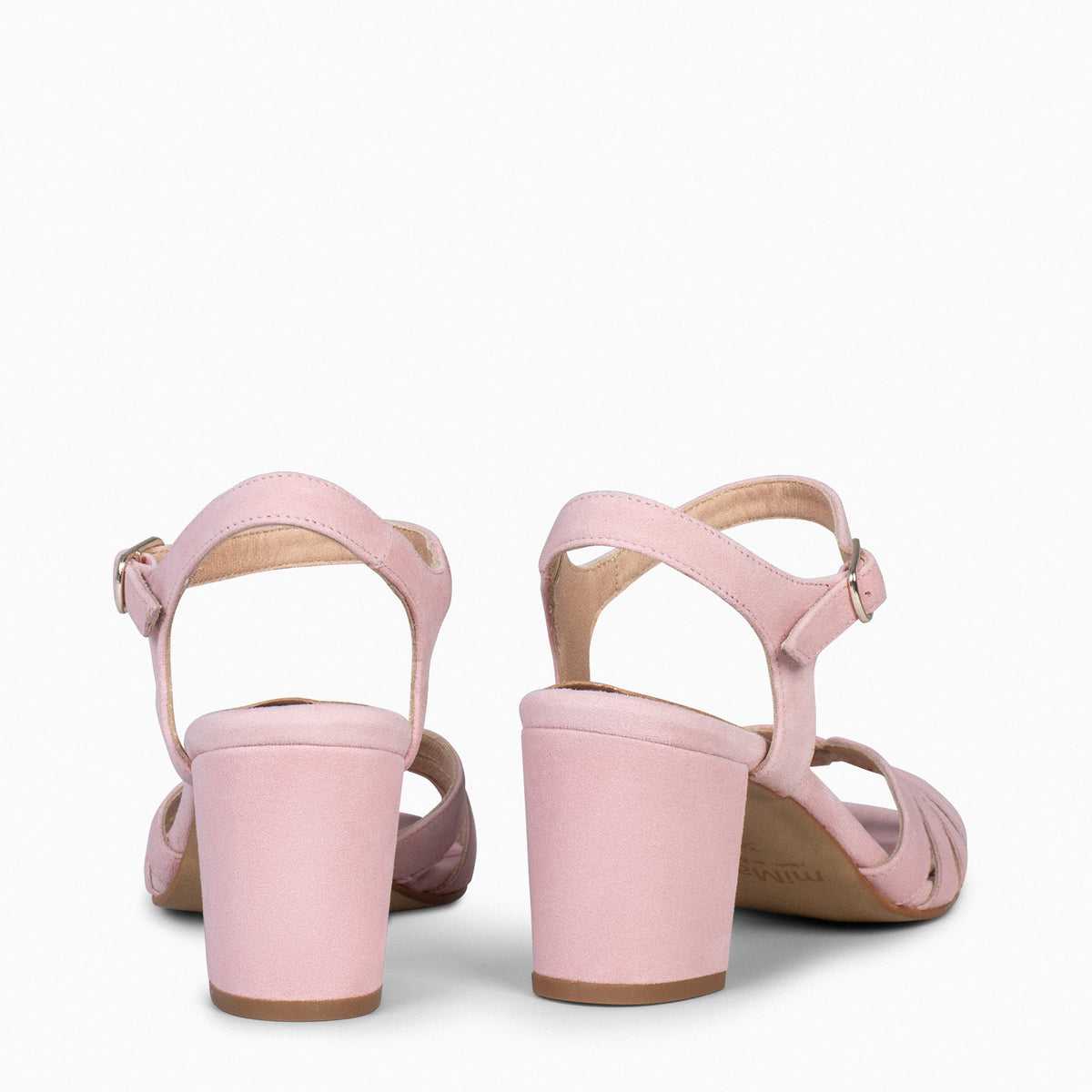 MUSA – Sandalias de Tacón ancho ROSA